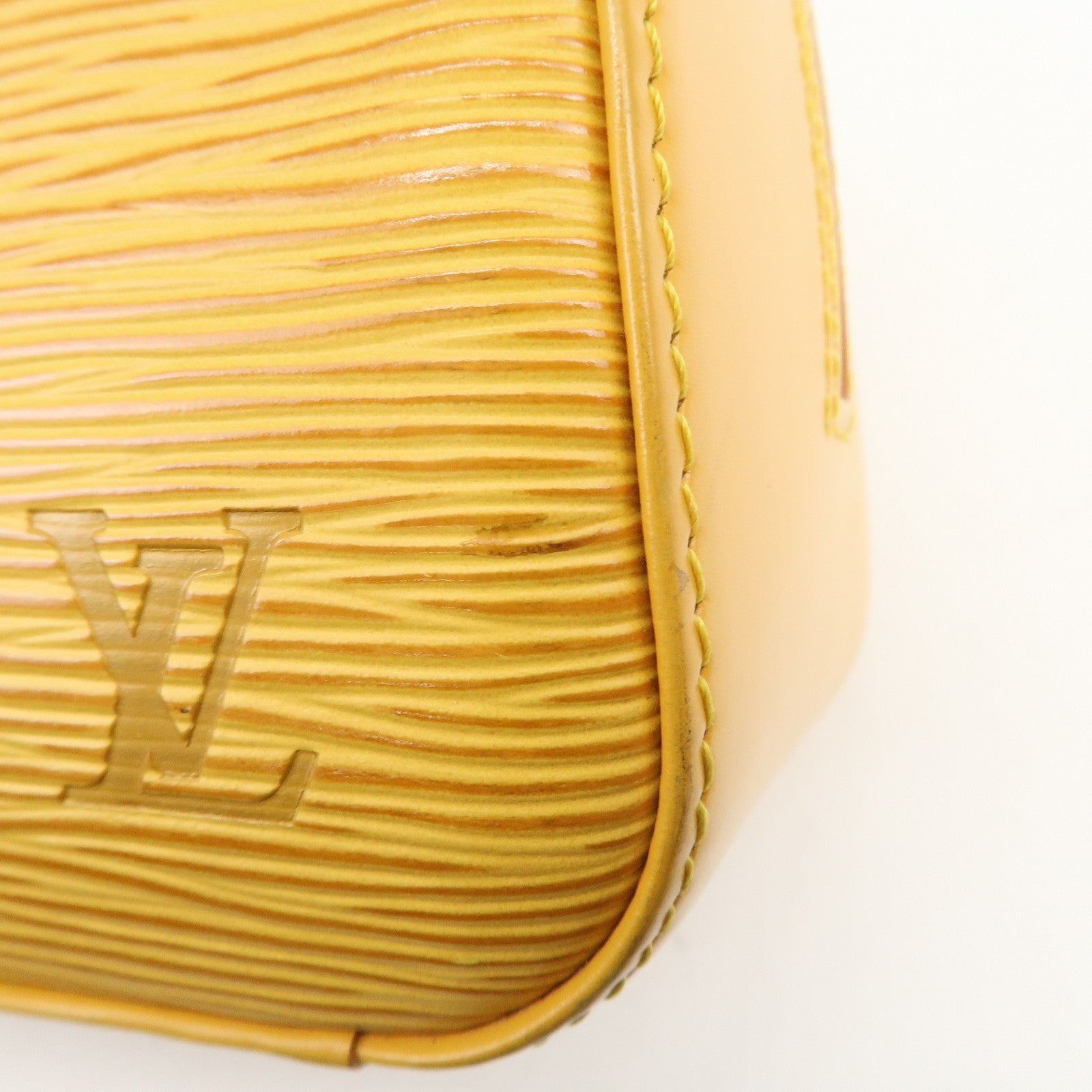Louis Vuitton Epi Leather Jasmine Hand Bag Tassilli Yellow M52089