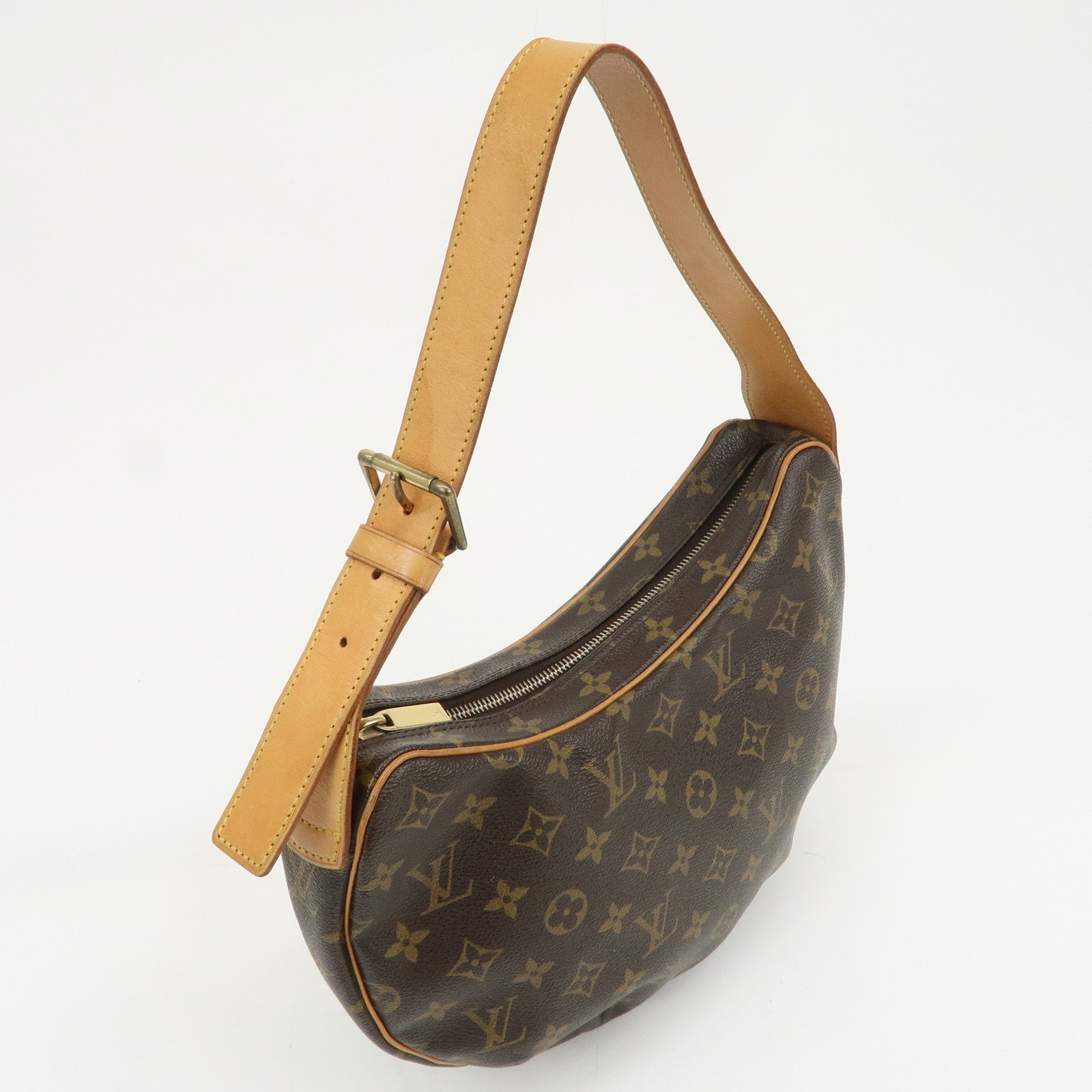 Louis Vuitton Monogram Croissant MM Shoulder Bag Brown M51512