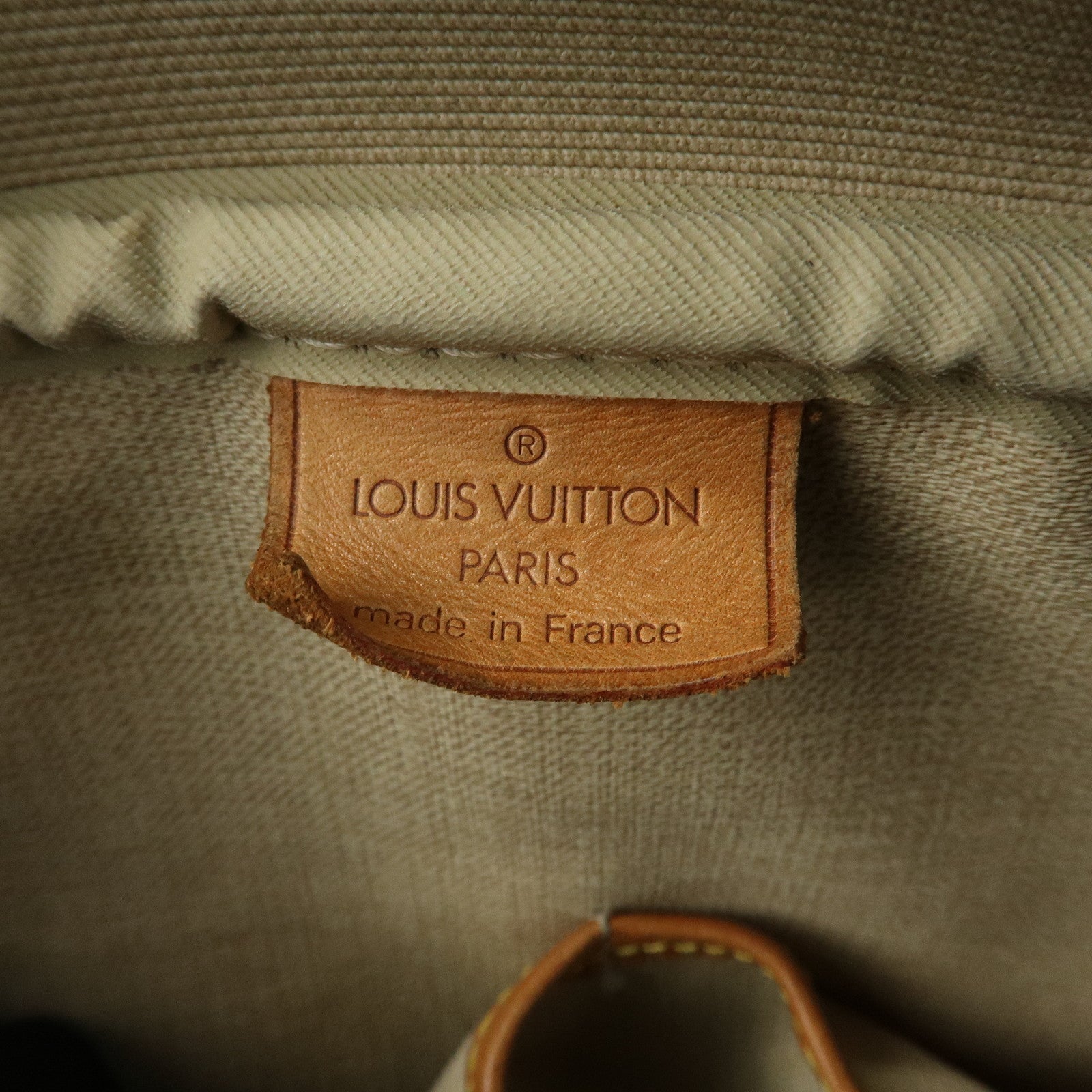 Louis Vuitton Leather Canvas Monogram Deauville Hand Bag M47270 Used
