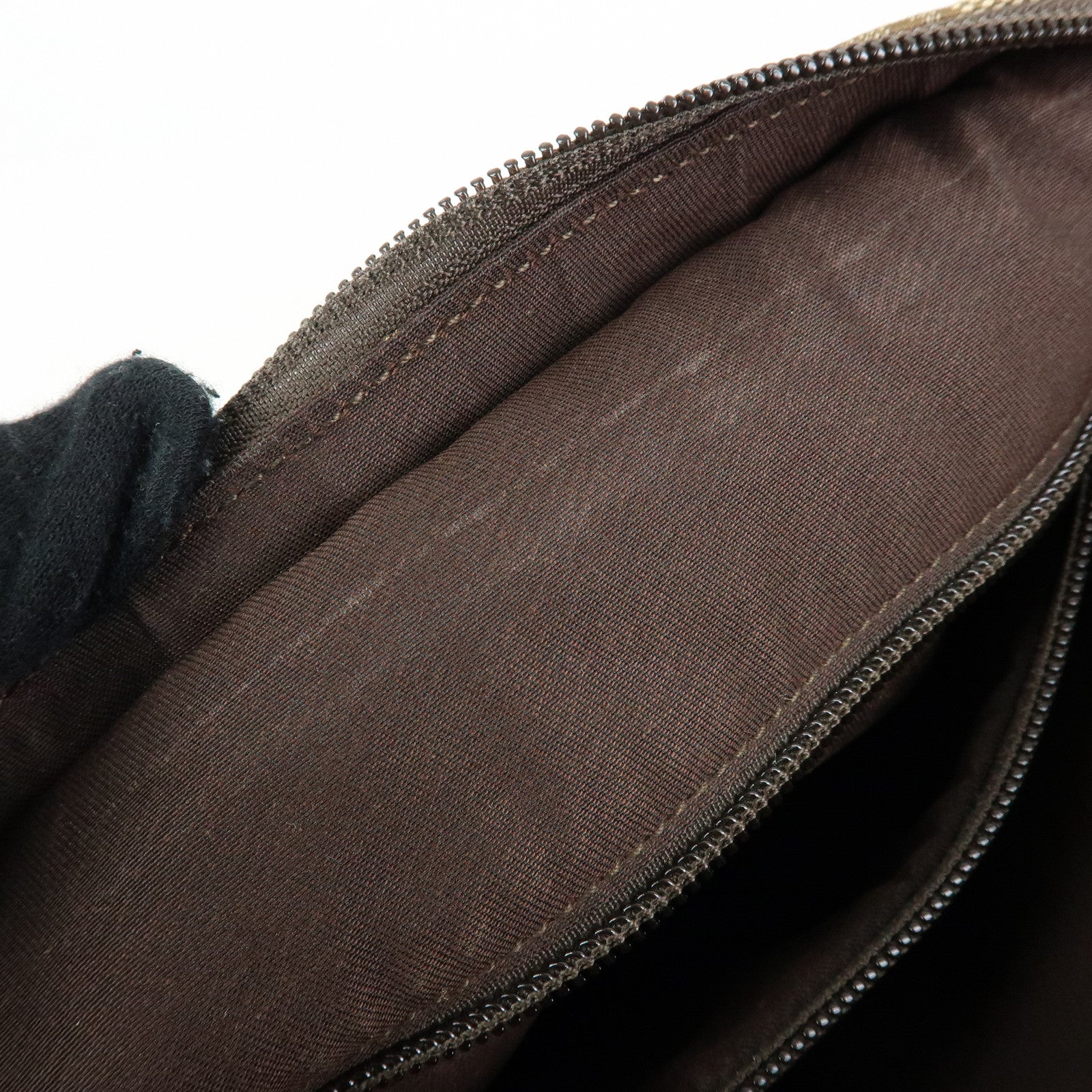 GUCCI Sherry GG Canvas Leather Shoulder Crossbody Bag Beige189751