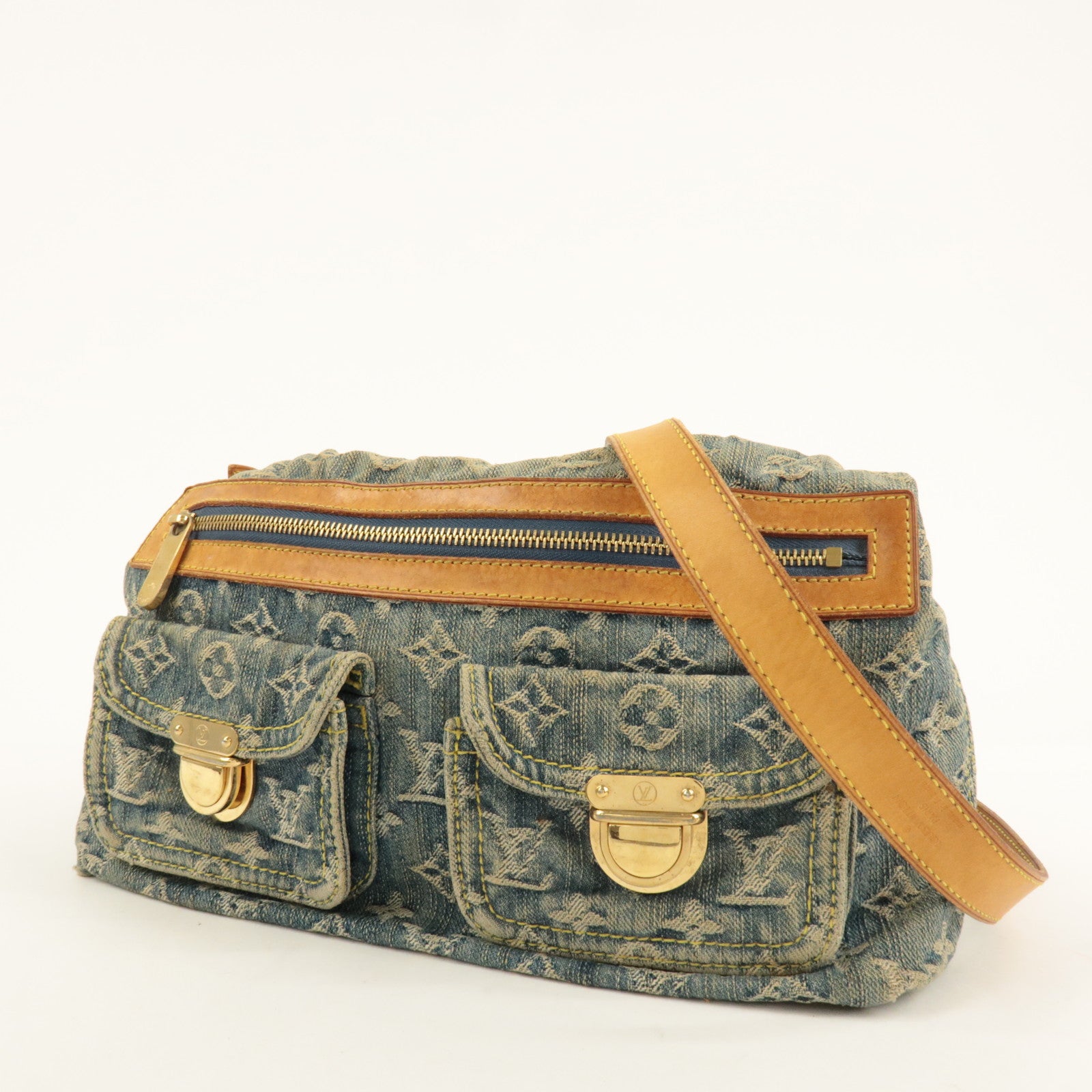 Louis Vuitton Monogram Denim Baggy PM 2Way Shoulder Bag M95049