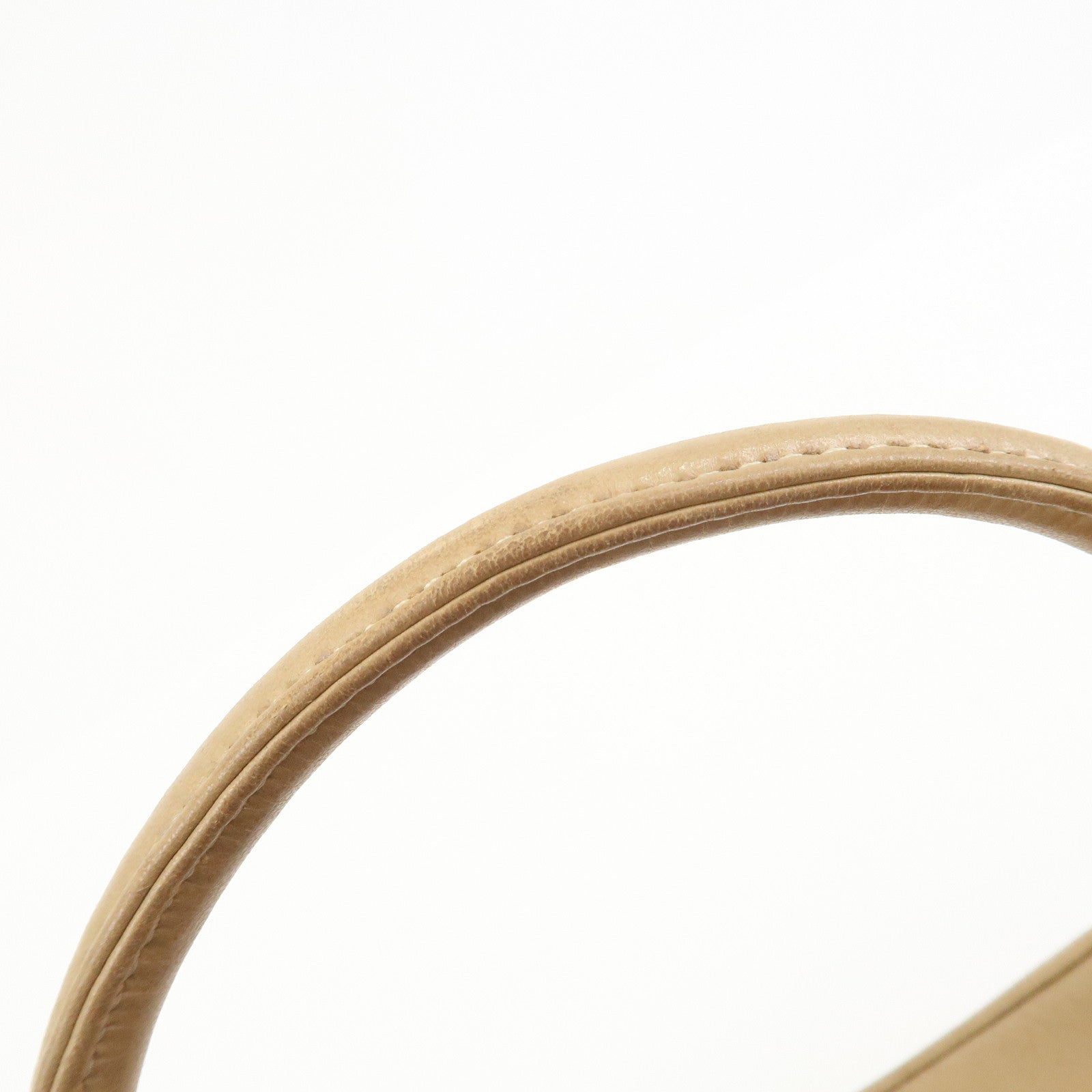 LOEWE Anagram Logo Nappa Leather Hand Bag Mini Boston Bag Beige