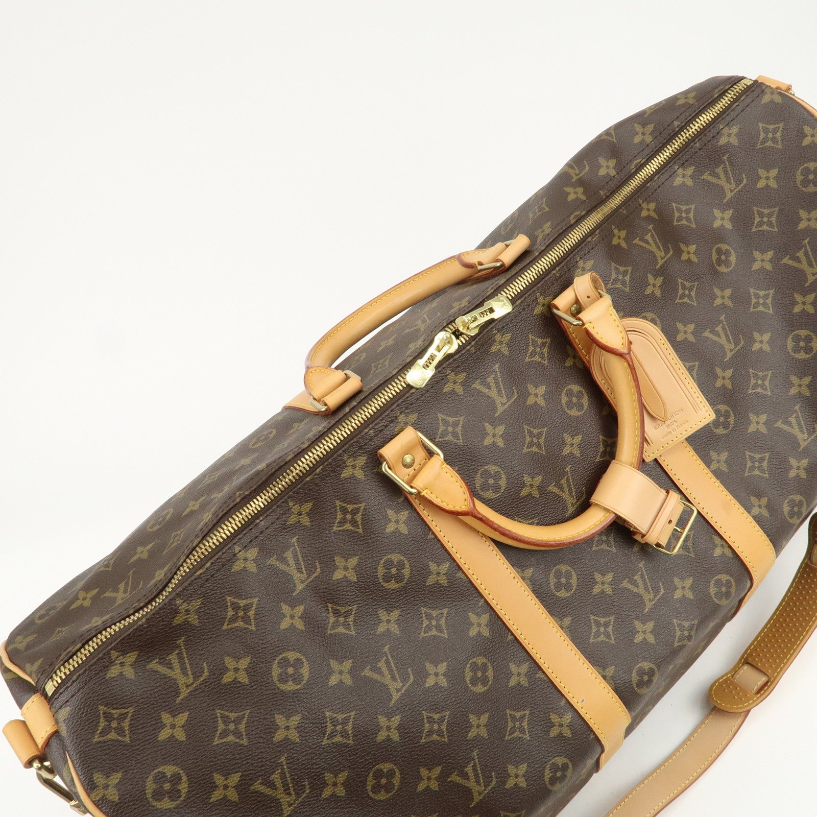 Louis Vuitton Monogram Keep All Bandouliere 60 Boston Bag M41412