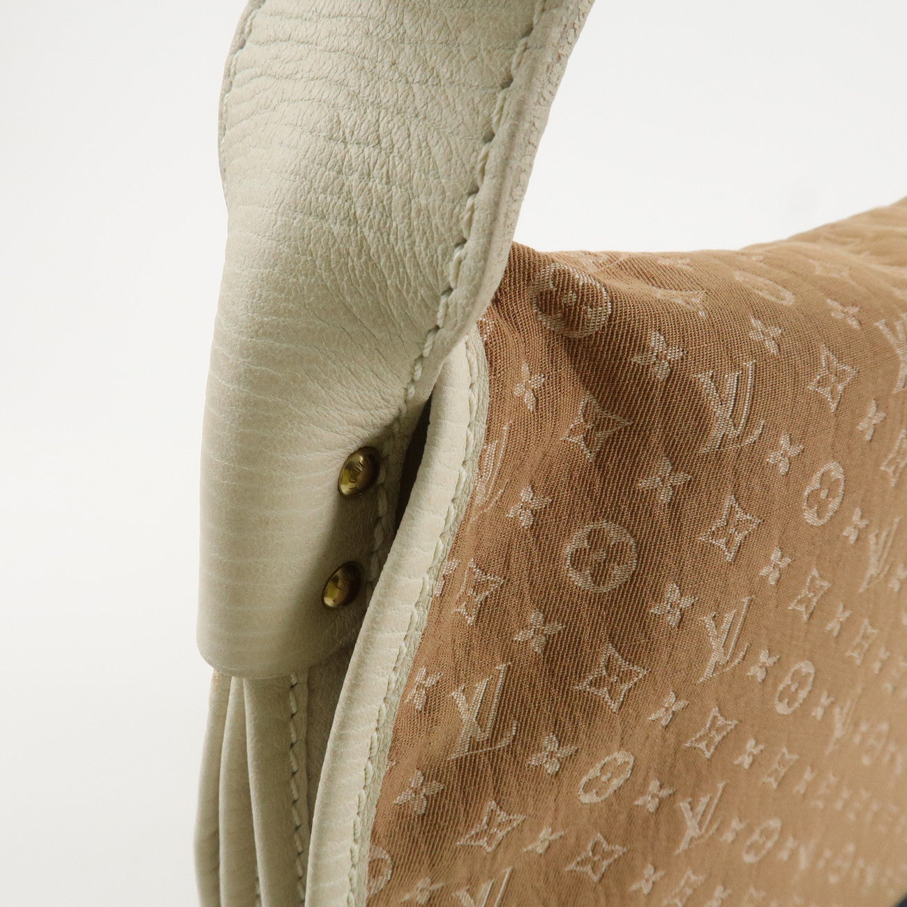 Louis Vuitton Monogram Mini Initial Aman Camel White M40020 Used