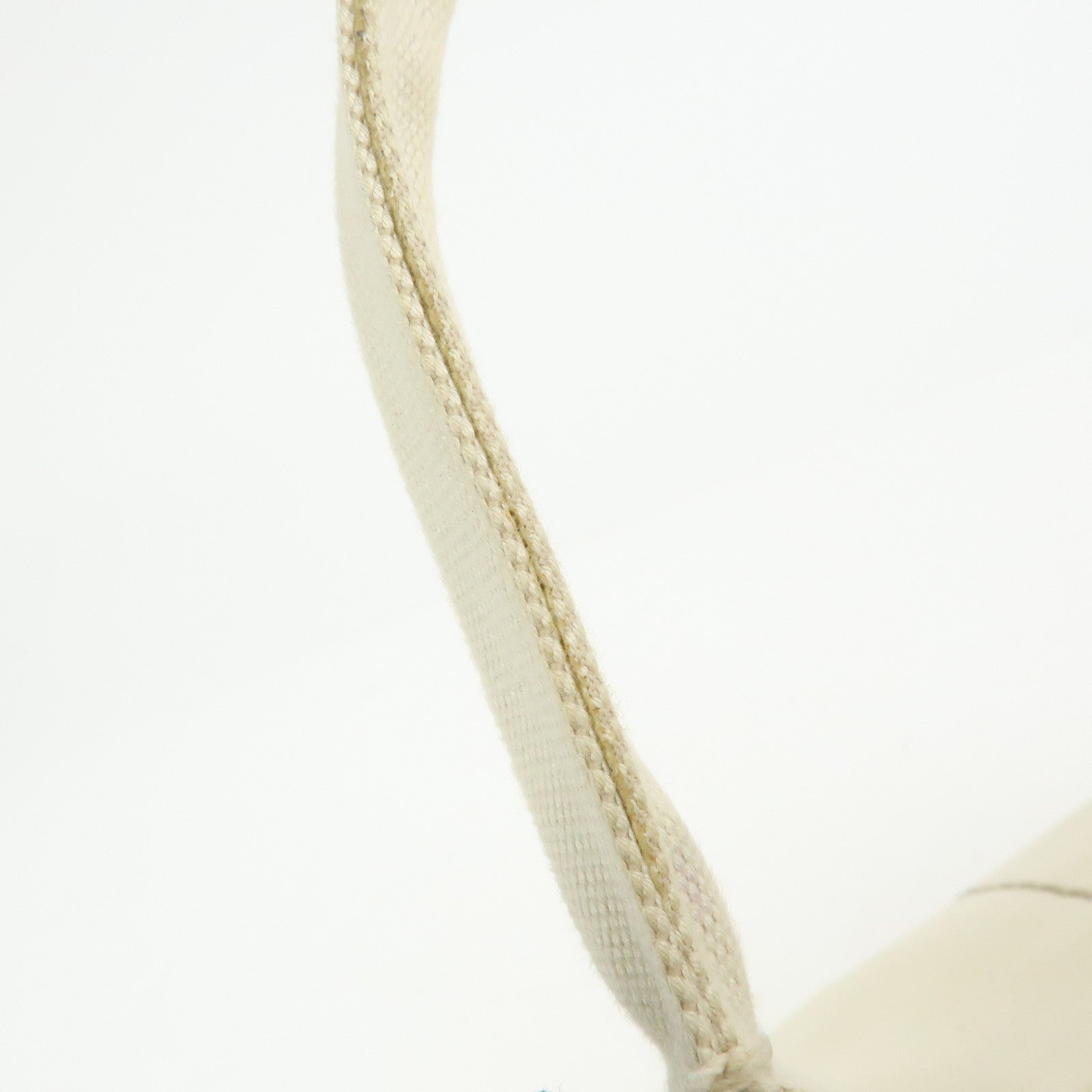 PRADA Canapa Canvas 2Way Bag Tote Bag Hand Bag White BN1877