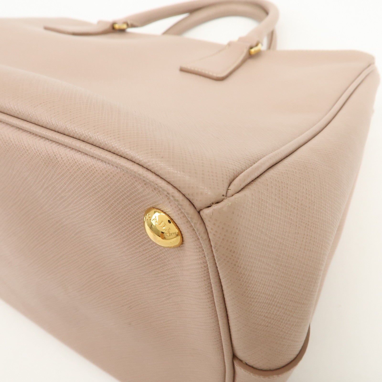 PRADA Triangle Logo Galleria 2Way Bag Shoulder Bag Pink BN2274