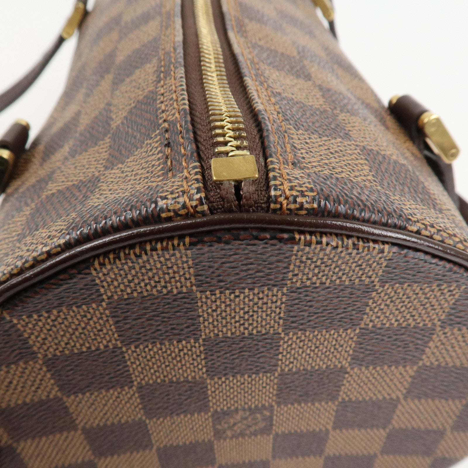 Louis Vuitton Damier Papillon 30 Hand Bag & Pouch Brown N51303 Used