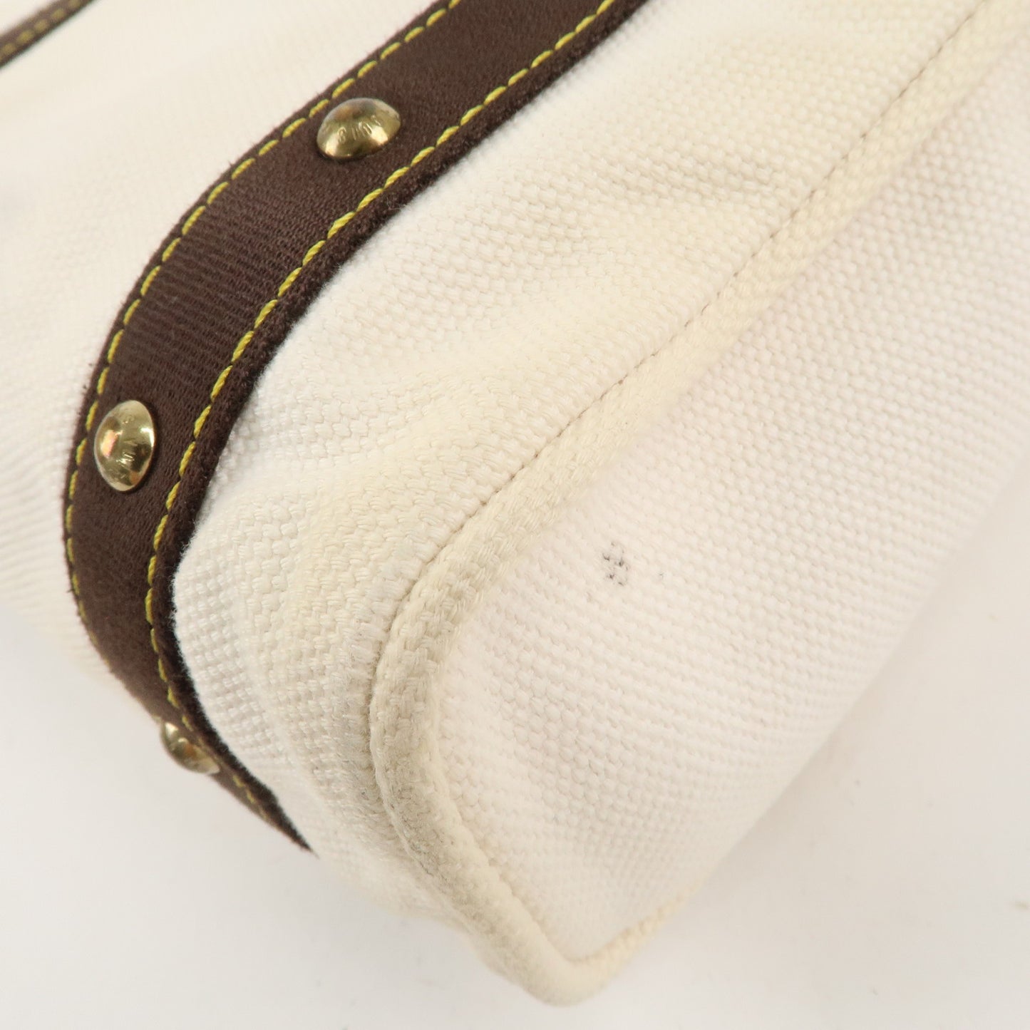 Louis Vuitton Antigua Cabas MM Tote Bag Hand Bag Ecru M40036