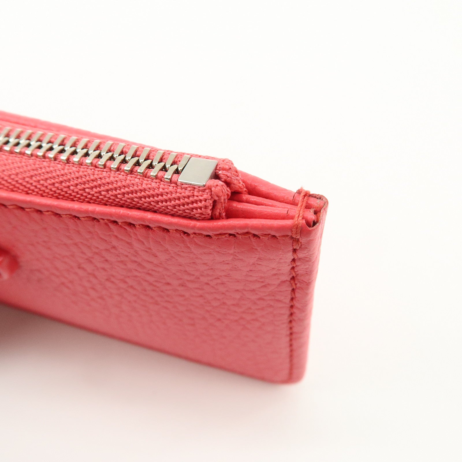 GUCCI GG Marmont Leather Card Case Coin Case Pink 701070 Used