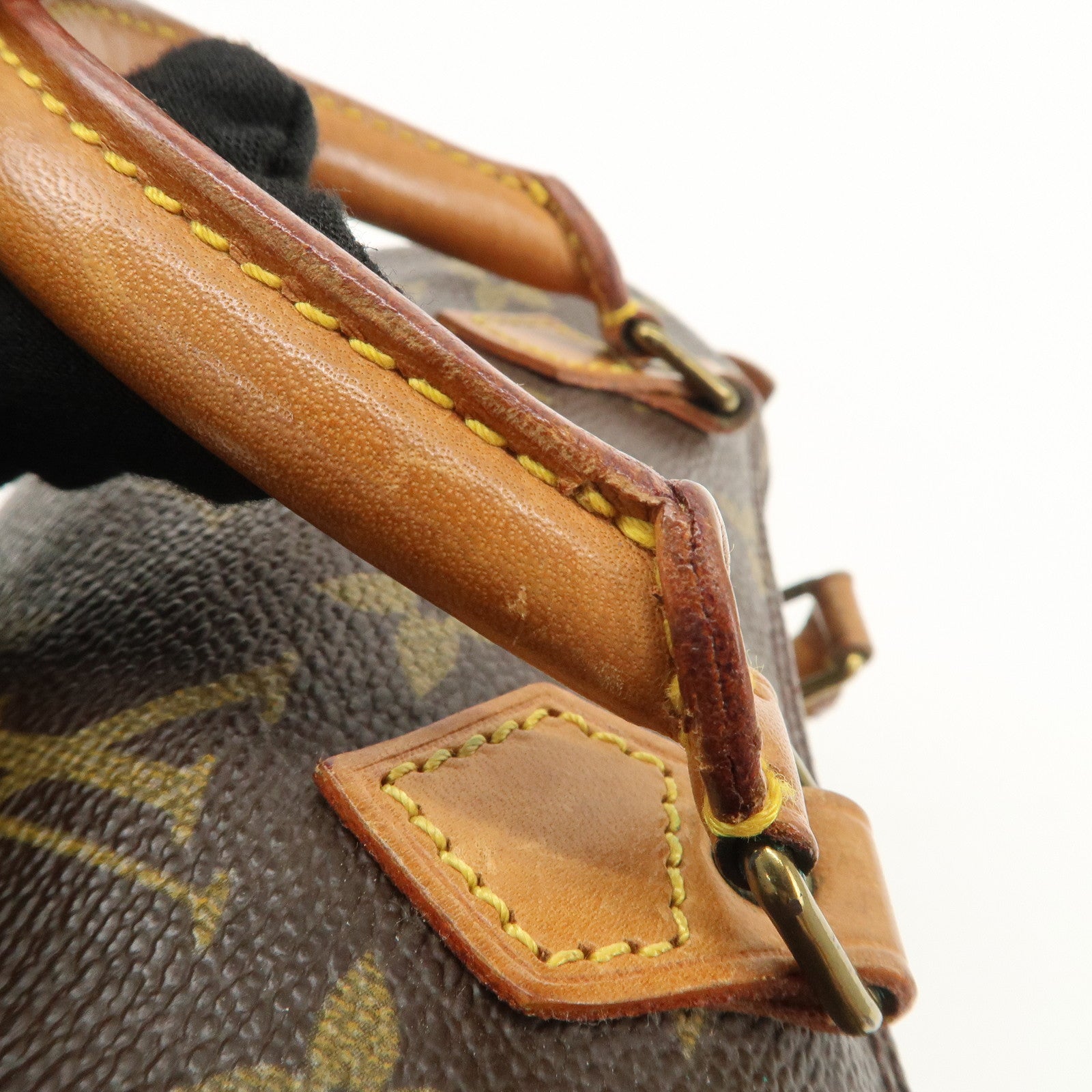 Louis Vuitton Monogram Mini Speedy Hand Bag Brown M41534 Used