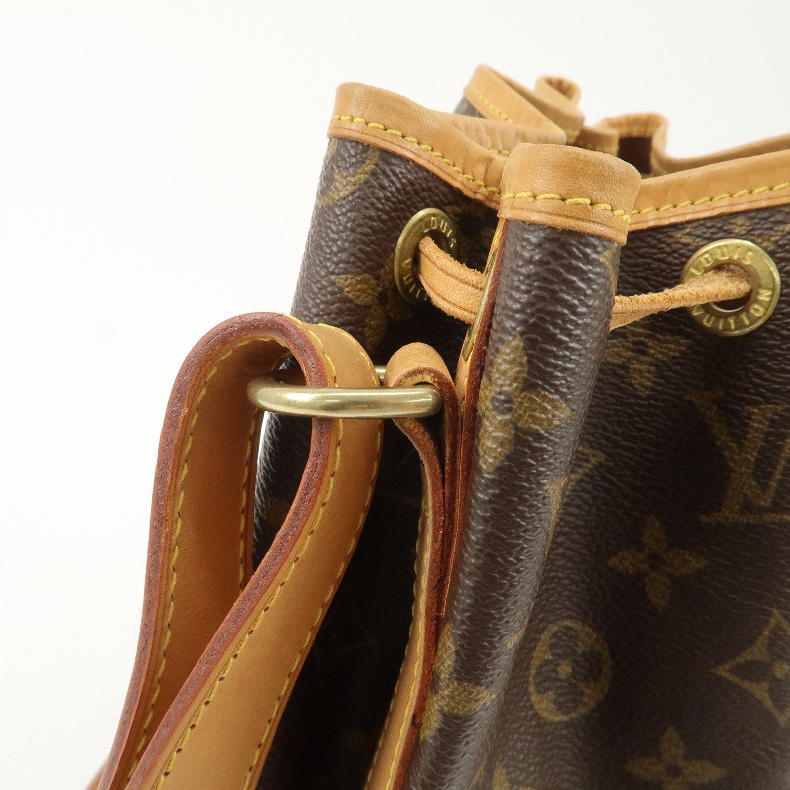 Louis Vuitton Monogram Noe Shoulder Bag Hand Bag Brown M42224 Used