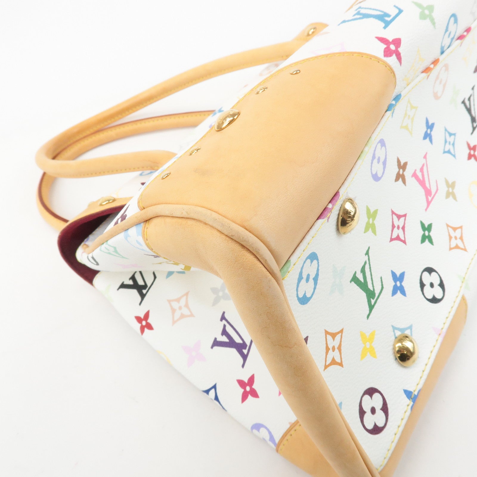 Louis Vuitton Monogram Multicolor Beverly GM Hand Bag Blanc M40201 Used
