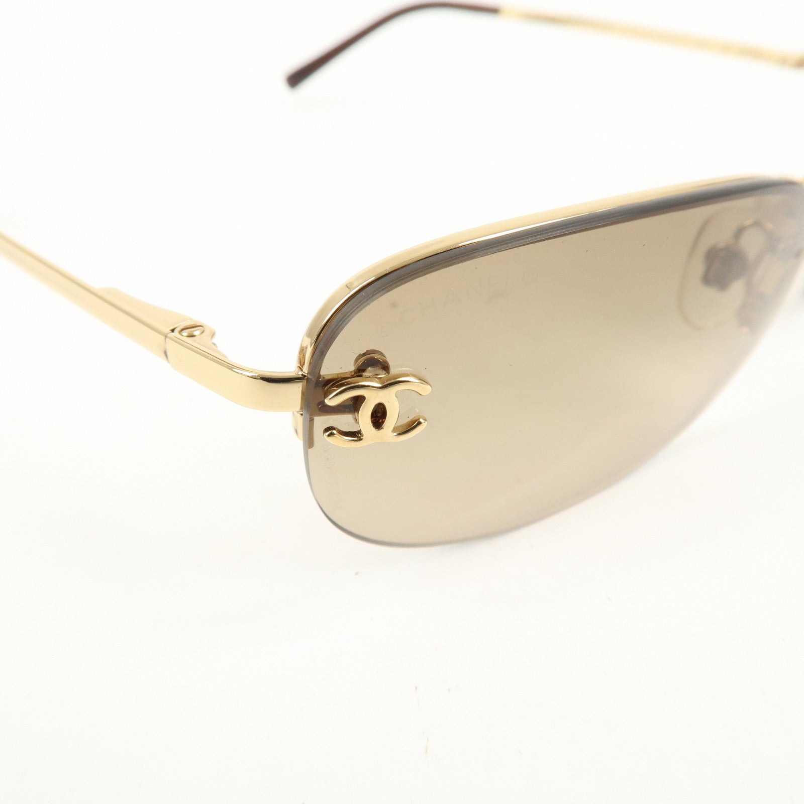 CHANEL Metal Plastic Sunglasses 40099 C.125/13 55□16 130