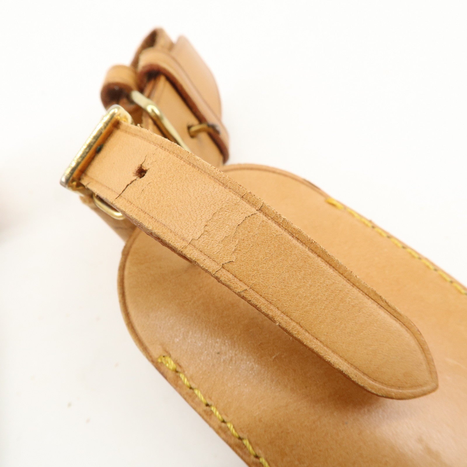 Louis Vuitton Set of 20 Leather Name Tag & Poignet Natural Used