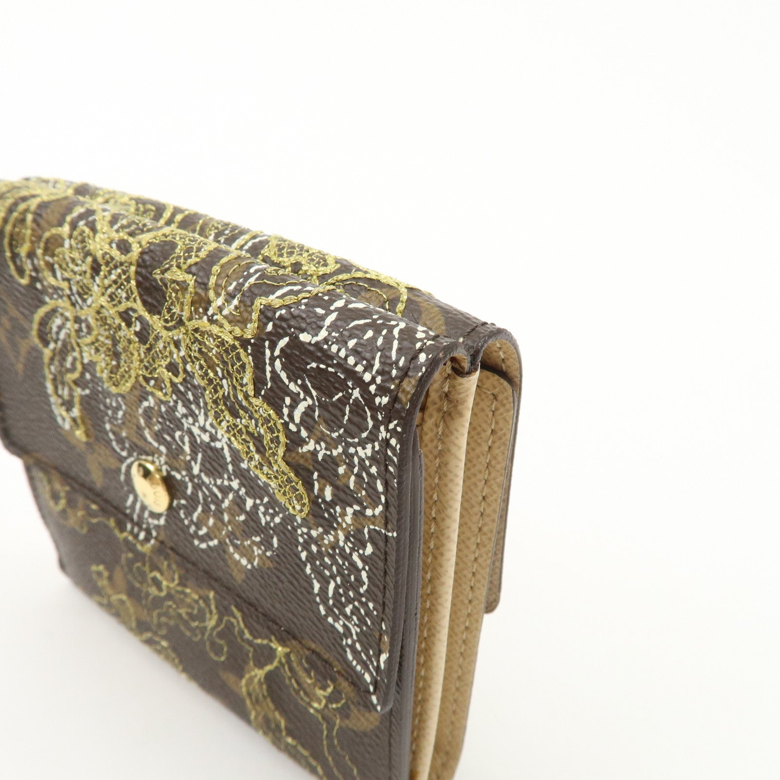 Louis Vuitton Monogram Dantel Porte Monnaie Bier Cult Credit Used