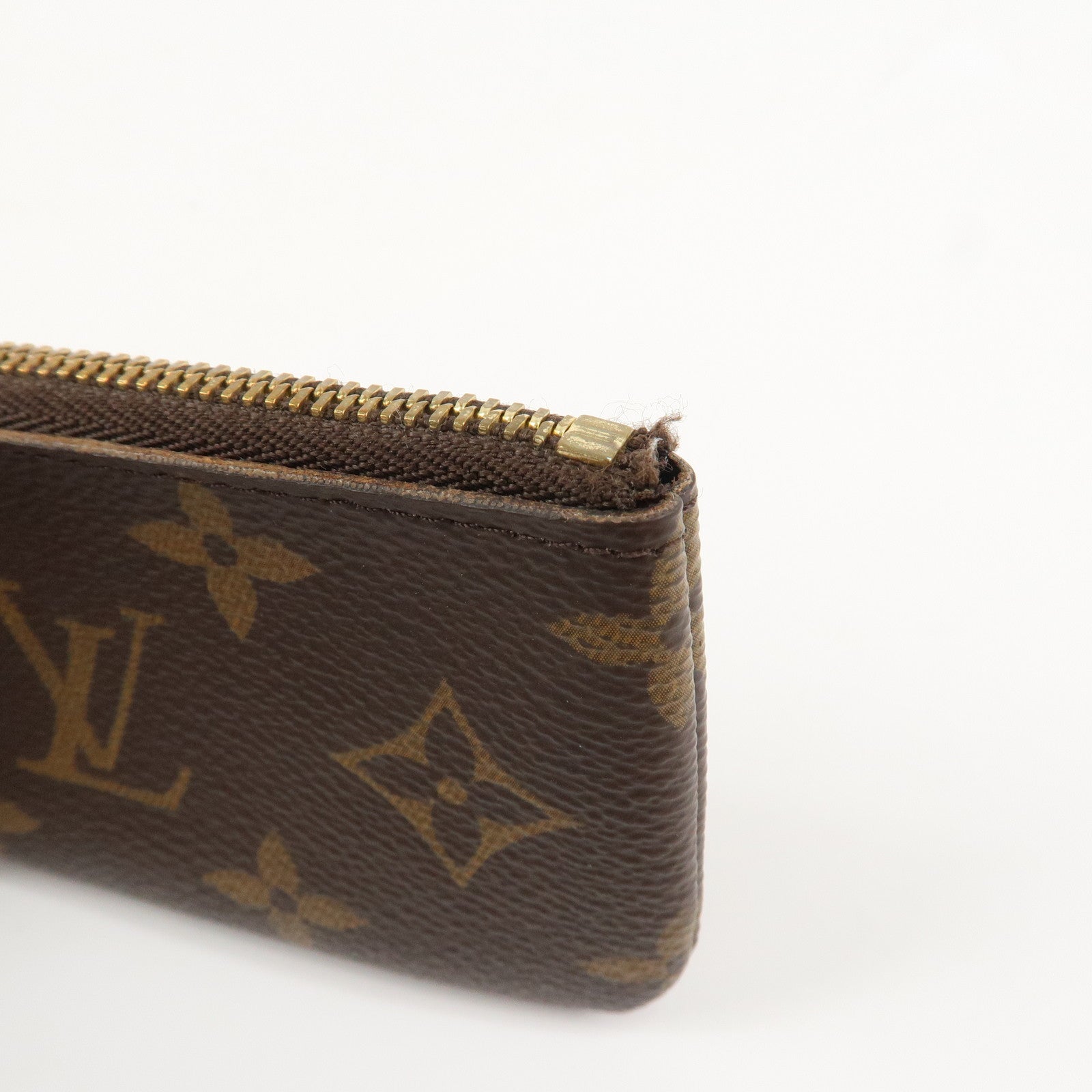 Louis Vuitton Monogram Pochette Cles Coin Case Key Case  M62650 Used