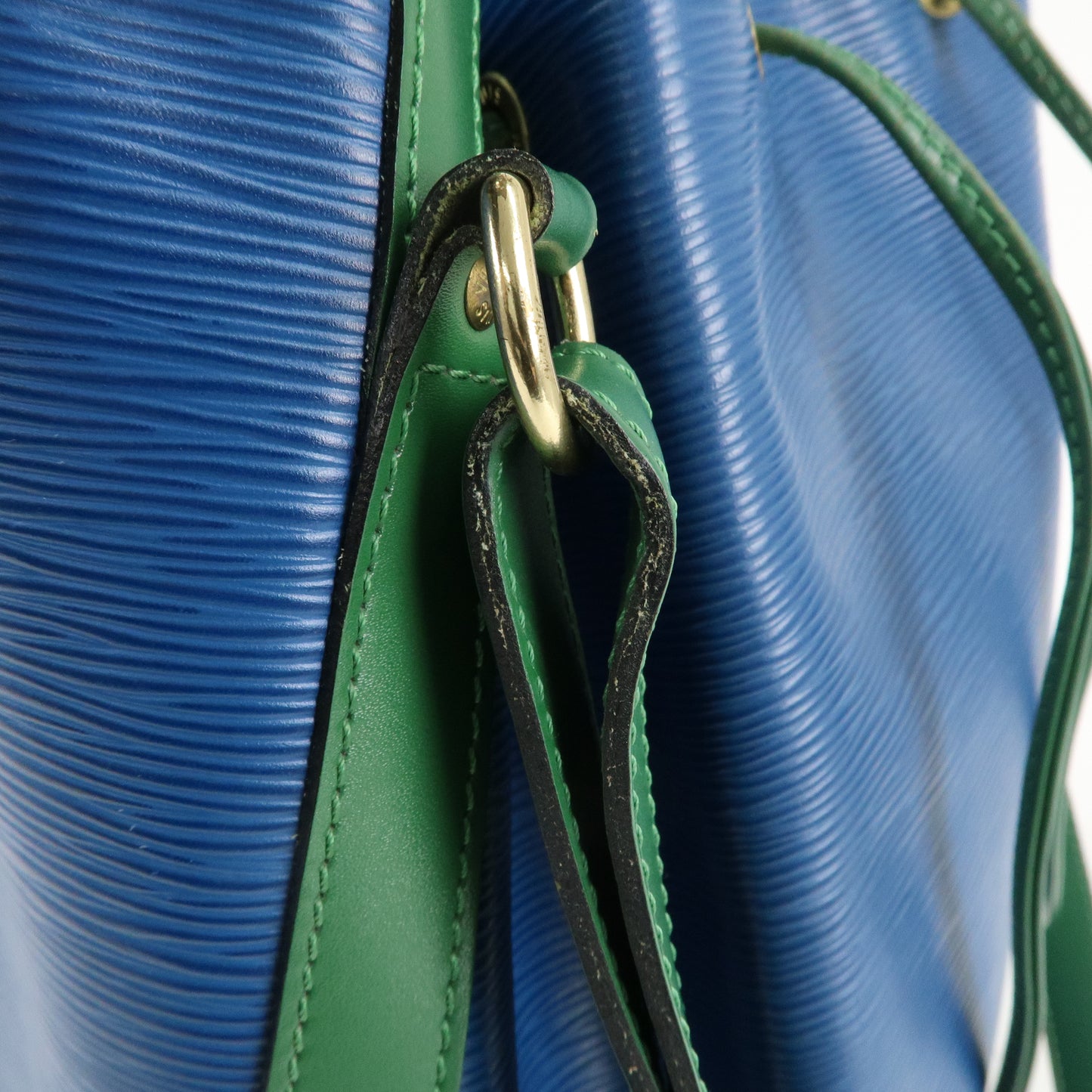 Louis Vuitton Epi Bi-Color Noe Shoulder Bag Blue Green M44044