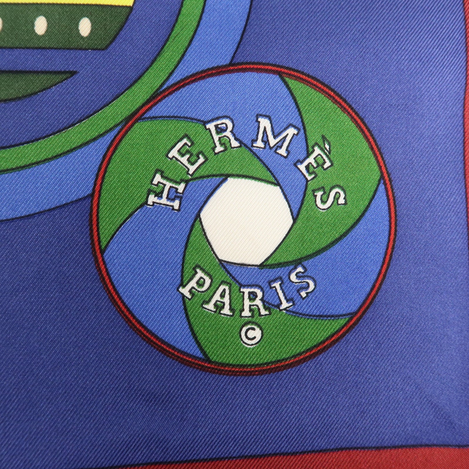 HERMES Carre 90 Silk 100% Scarf SEQUENCES Horse Print Used