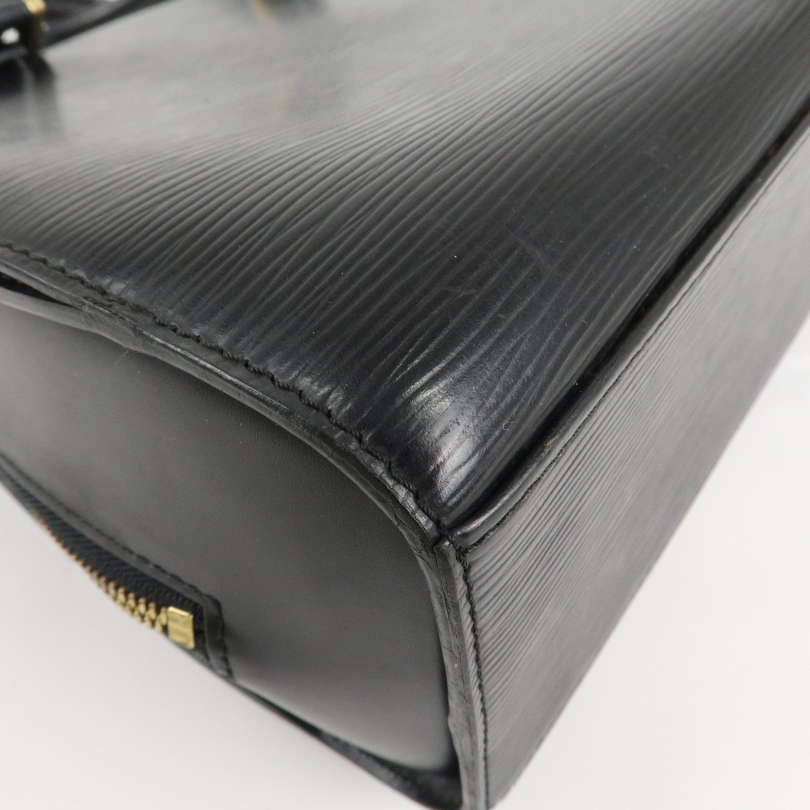 Louis Vuitton Epi Pont Neuf Hand Bag Gold HDW Noir M52052 Used