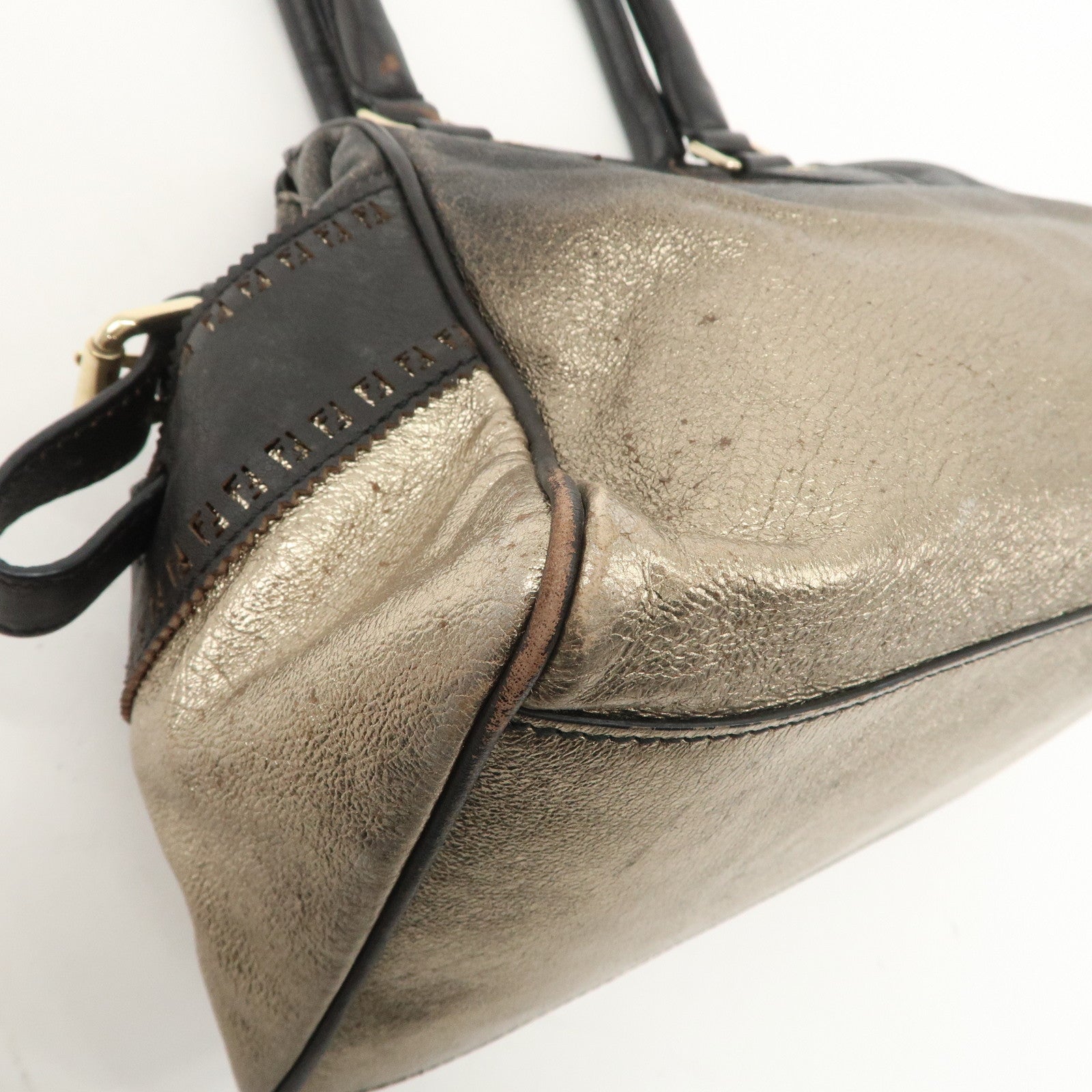 FENDI Ethnico Leather Shoulder Bag Guradation 8BN157