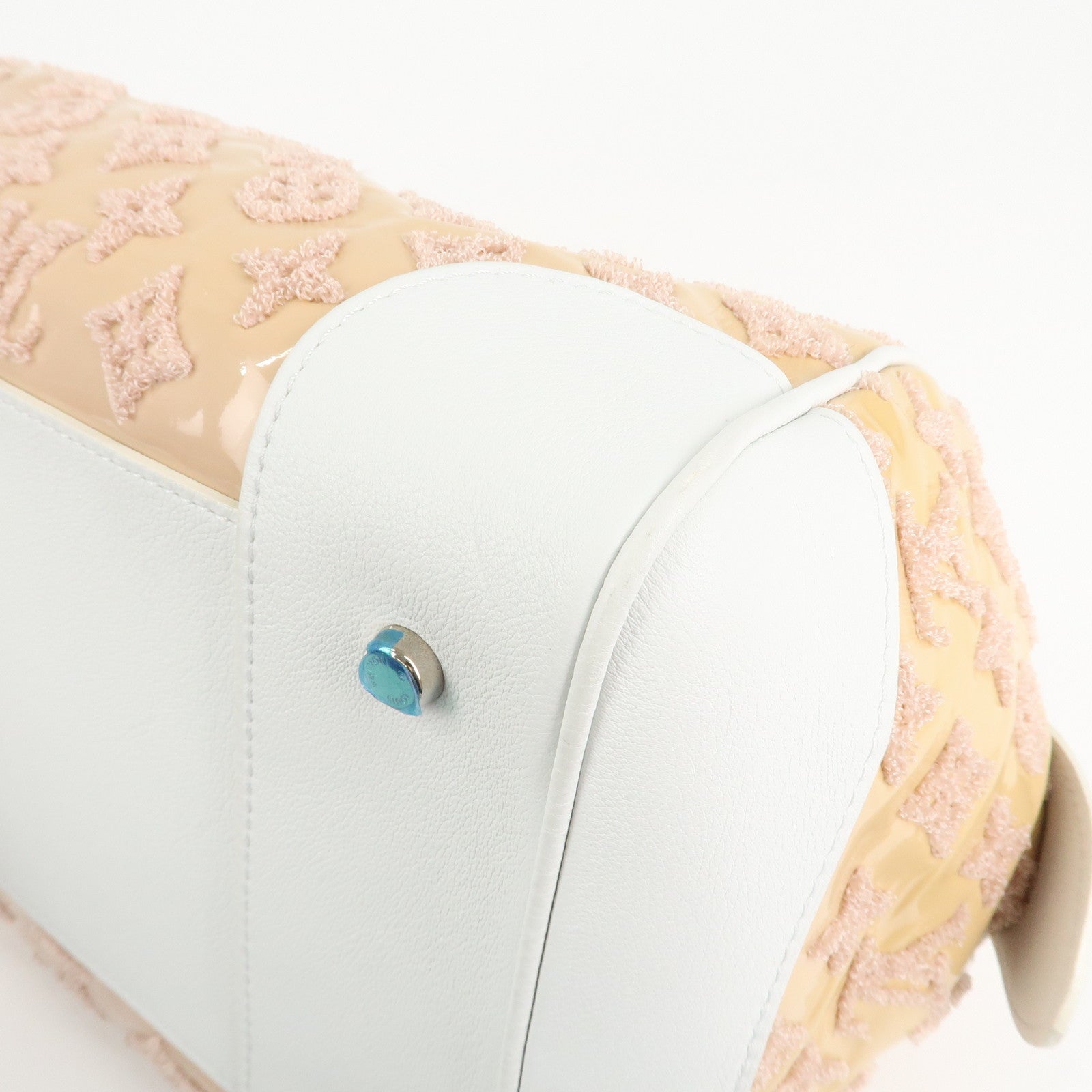 Louis Vuitton Monogram Booklet Speedy Round Hand Bag Rose M40704 Used