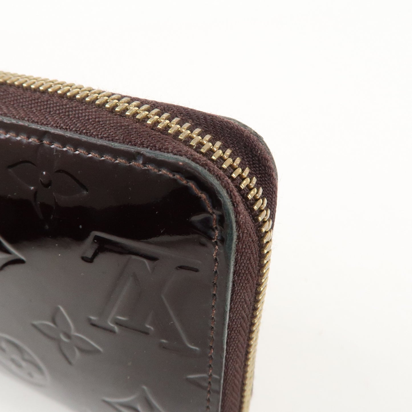 Louis Vuitton Monogram Vernis Zippy Wallet Amarante M93522