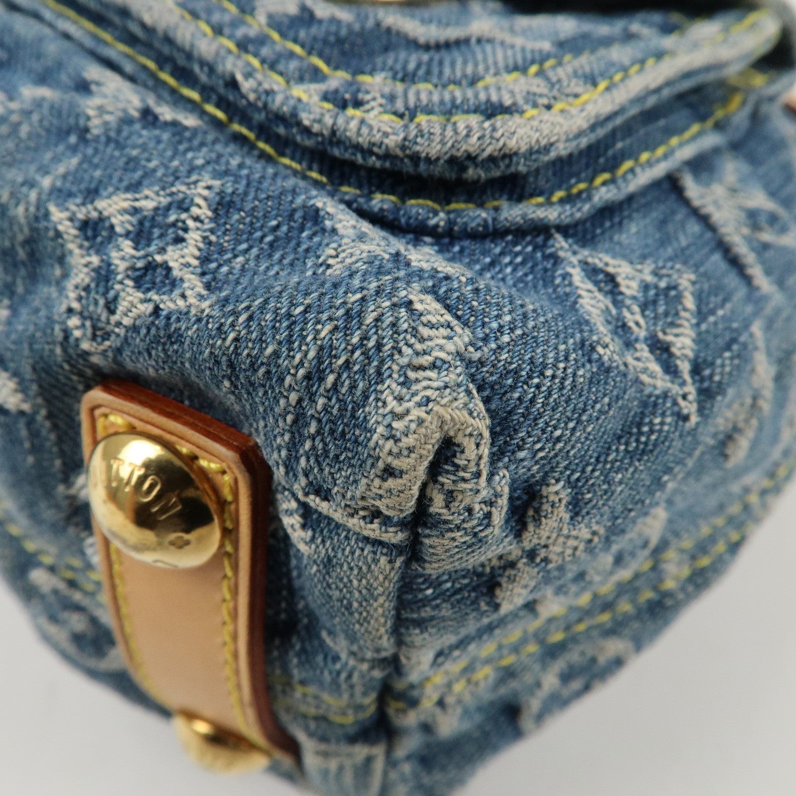 Louis Vuitton Monogram Denim Baggy PM Blue M95049