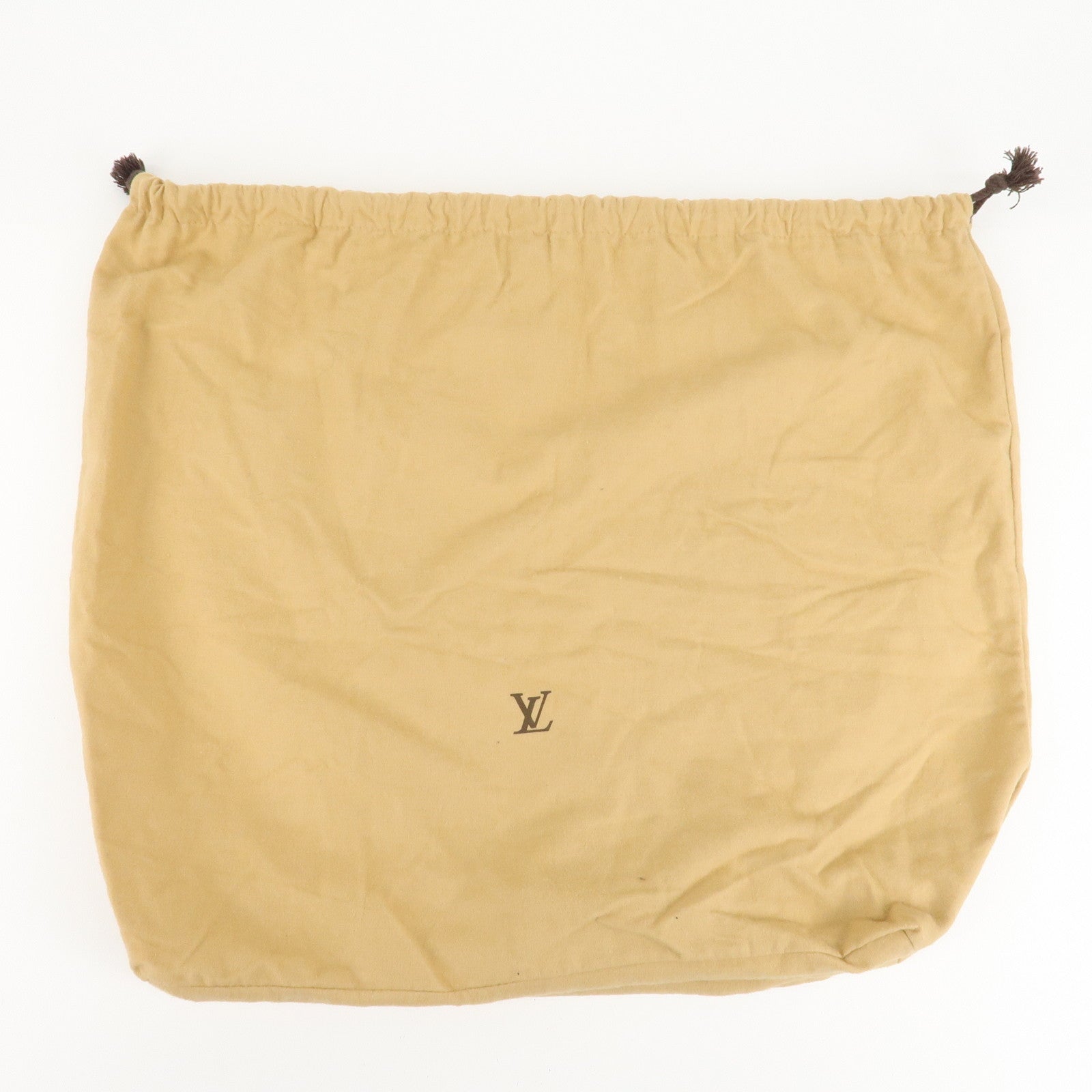 Louis Vuitton Set of 10 Dust Bag Drawstring Style Beige