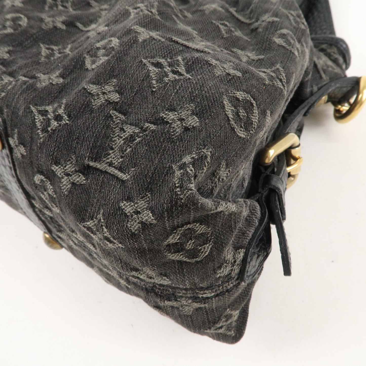 Louis Vuitton Monogram Denim Neo Cabby MM 2Way Bag Noir M95351