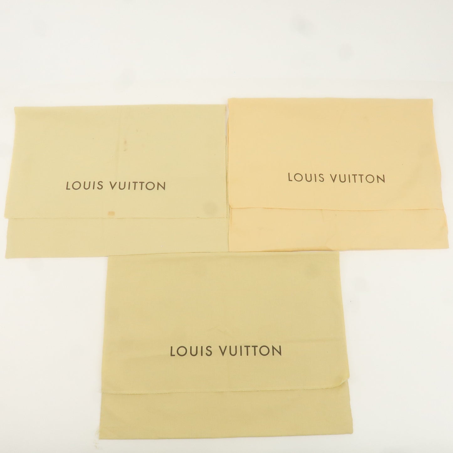 Louis Vuitton Set of 10 Dust Bag Storage Bag Flap Beige