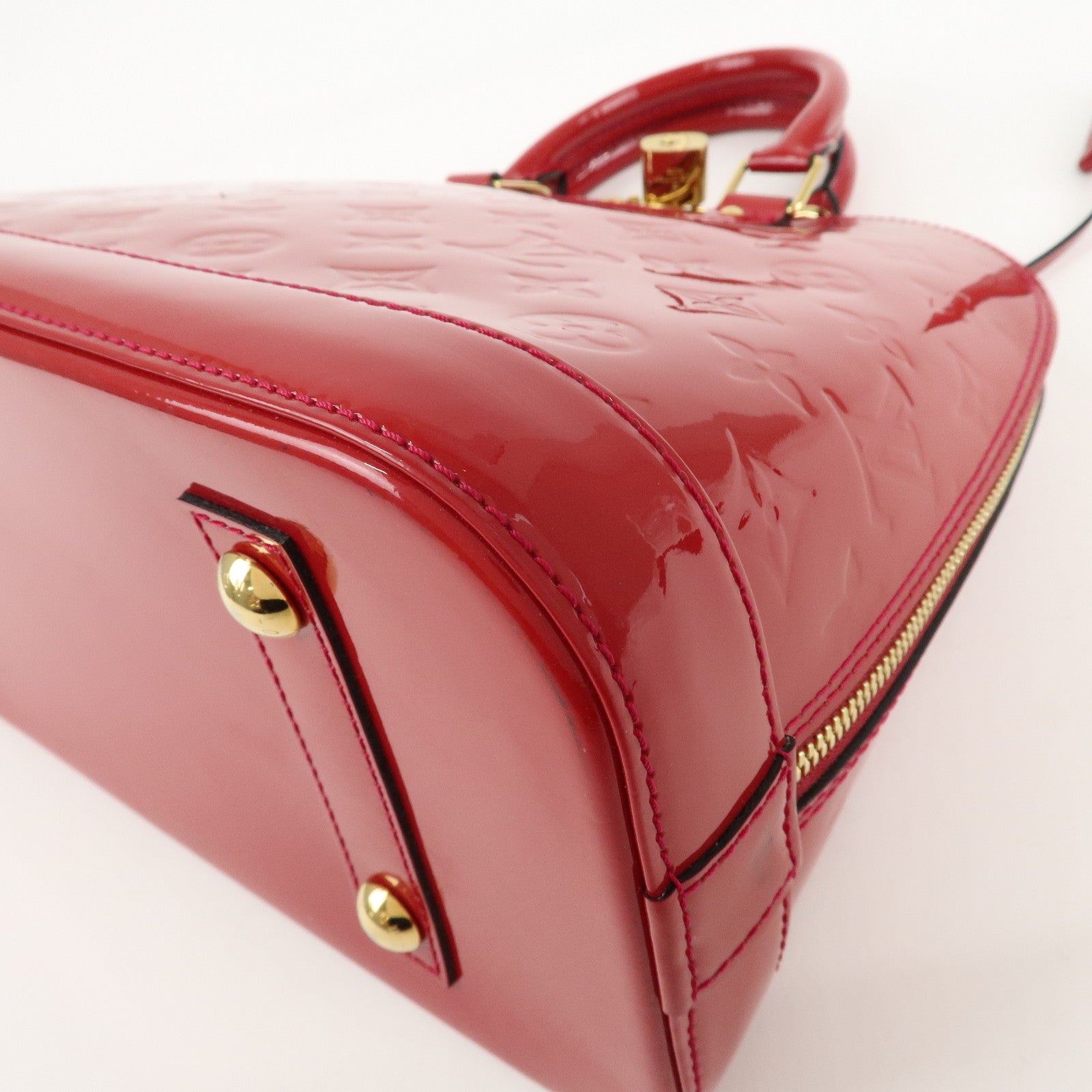 Louis Vuitton Monogram Vernis Alma PM Rose Indien Hand Bag M91770