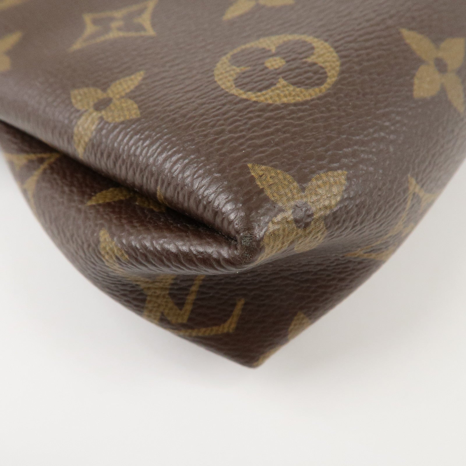 Louis Vuitton Monogram Pallas Clutch Bag Hand Bag Shoulder Strap