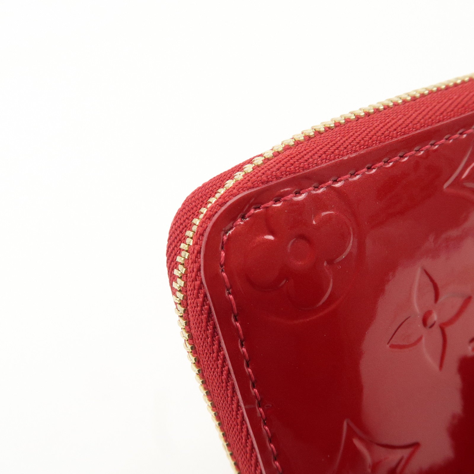 Louis Vuitton Monogram Vernis Zippy Coin Purse M93608 Red