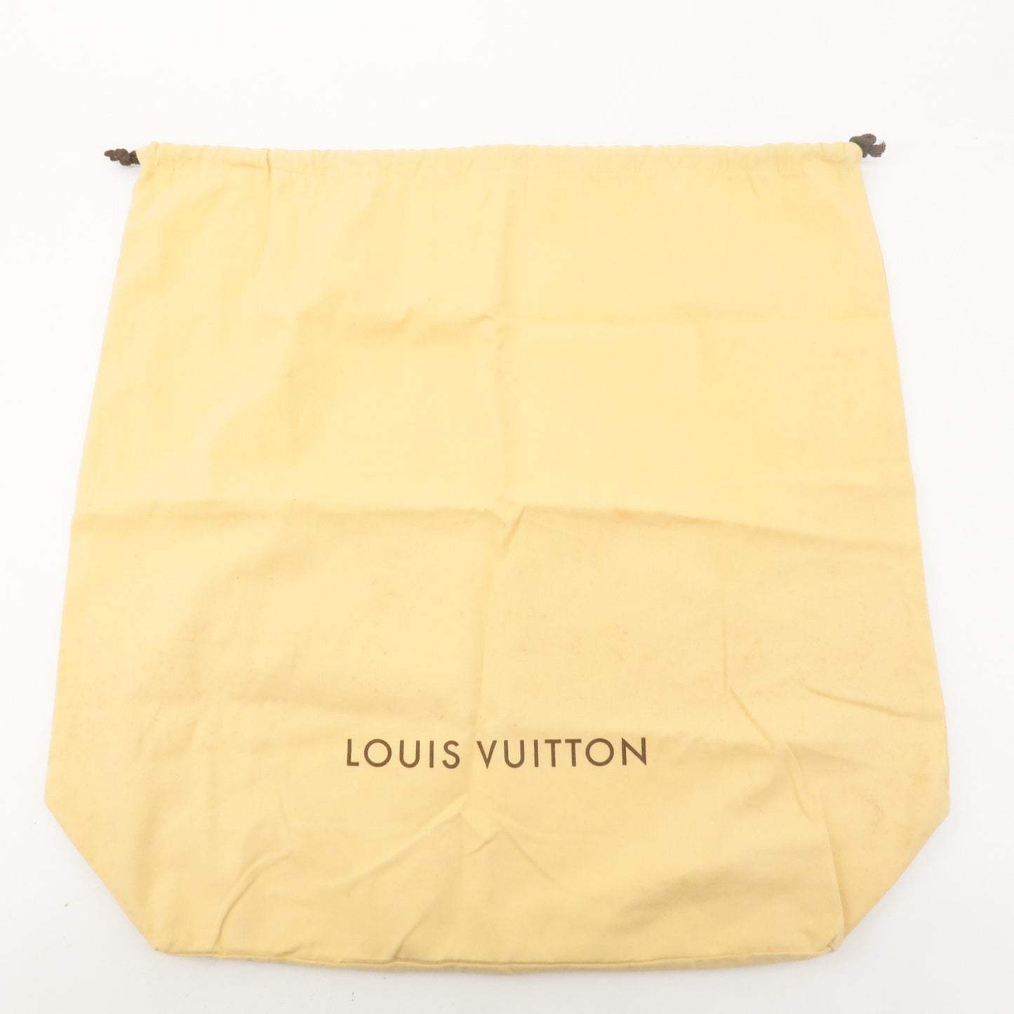 Louis Vuitton Set of 10 Dust Bag Storage Bag Flap Drawstring Beige