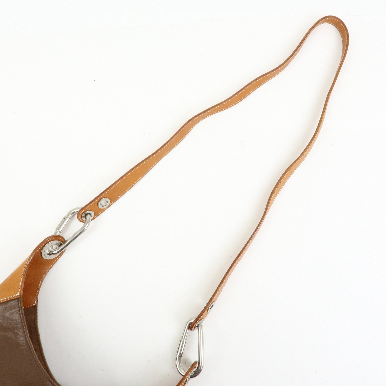 BURBERRY Blue Label Suede Leather Shoulder Bag Crossbody Bag Brown