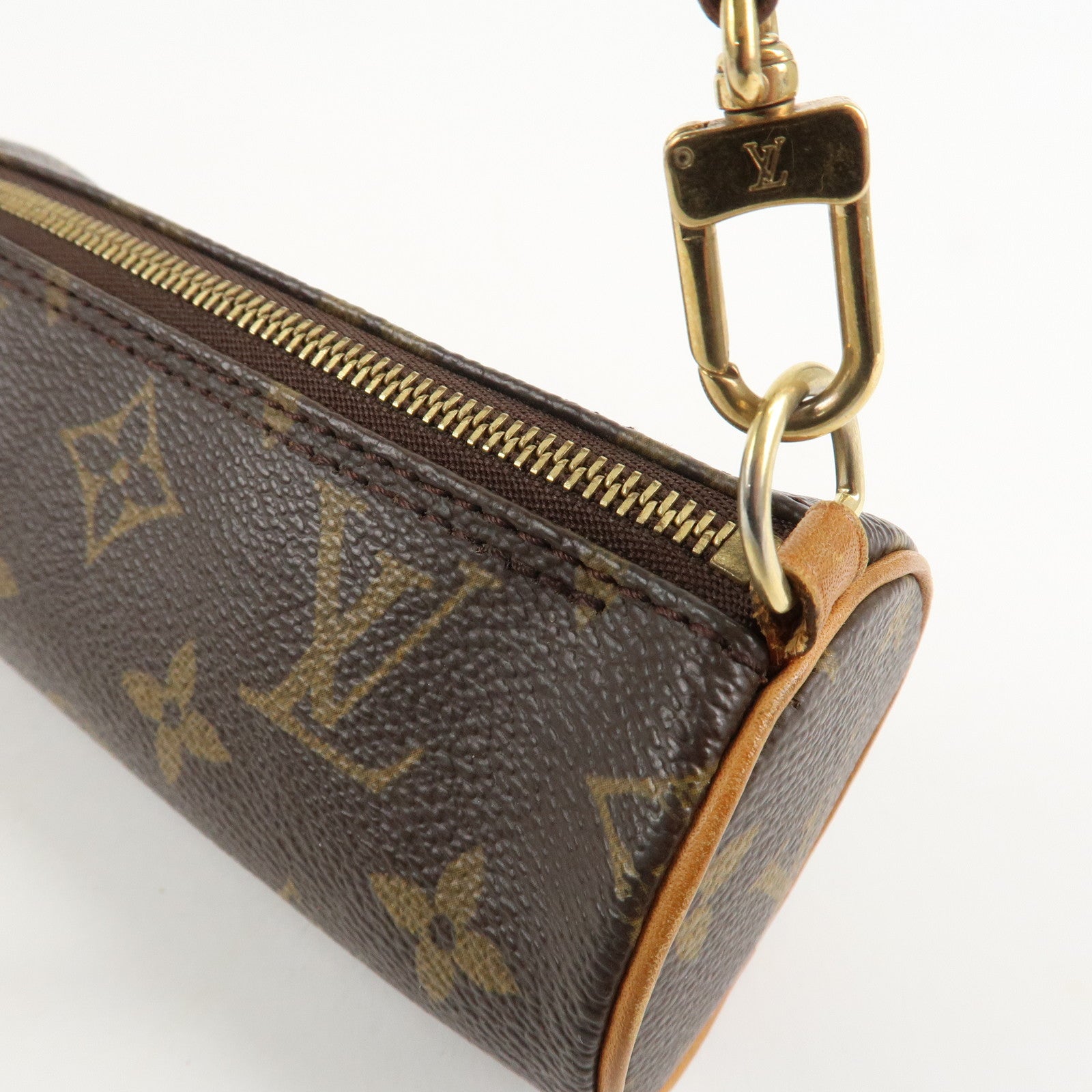 Louis Vuitton Monogram Set of 2 Pouch for Papillon Bag Brown Used