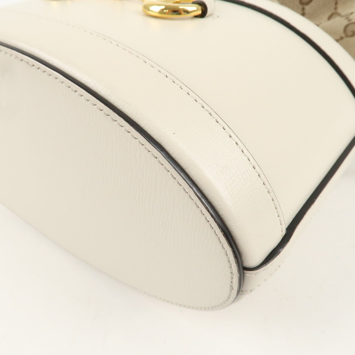 GUCCI Horsebit GG Canvas Leather Shoulder Bag *Outlet 602118