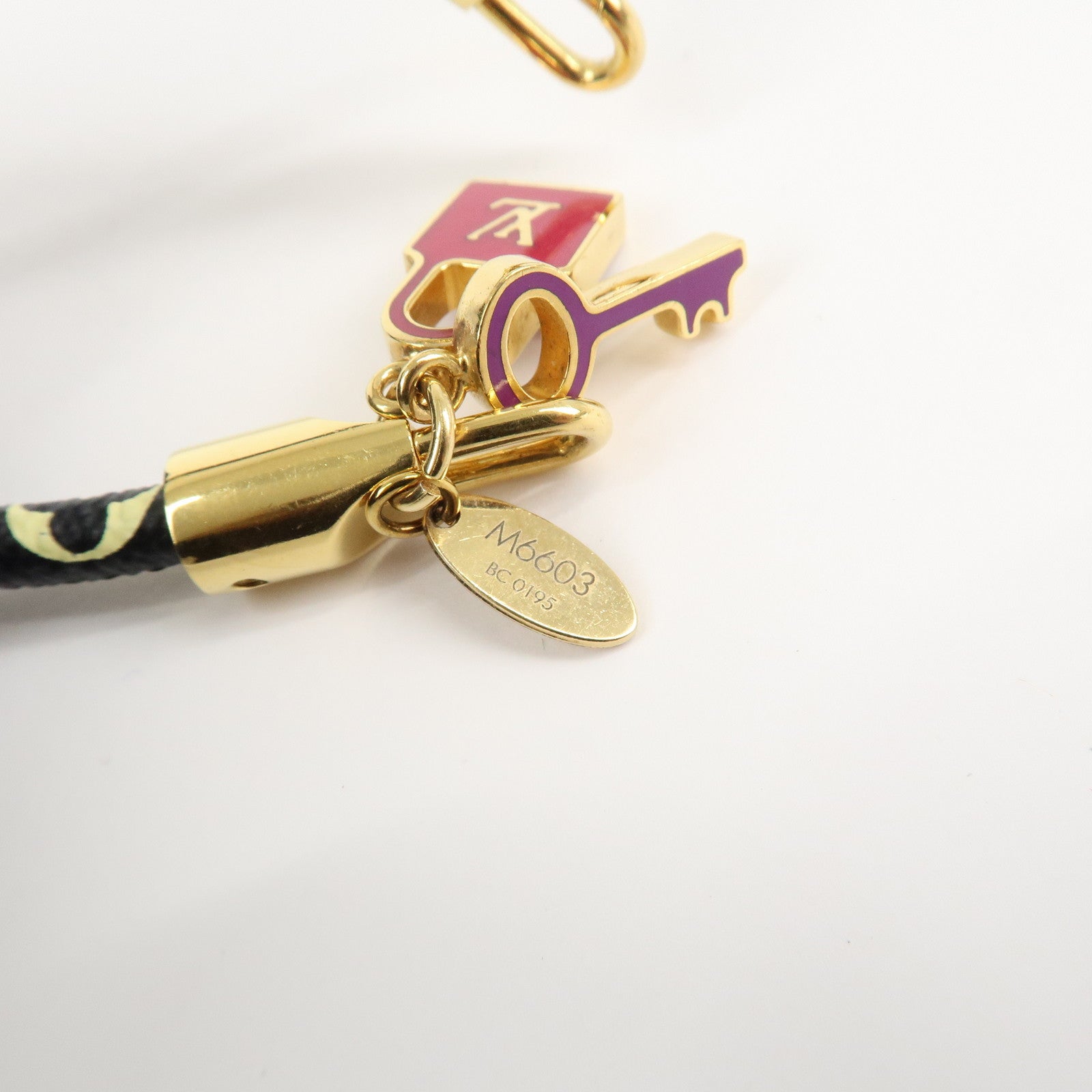 Louis Vuitton Monogram Multicolor Bracelet Lock It Noir M6603F Used