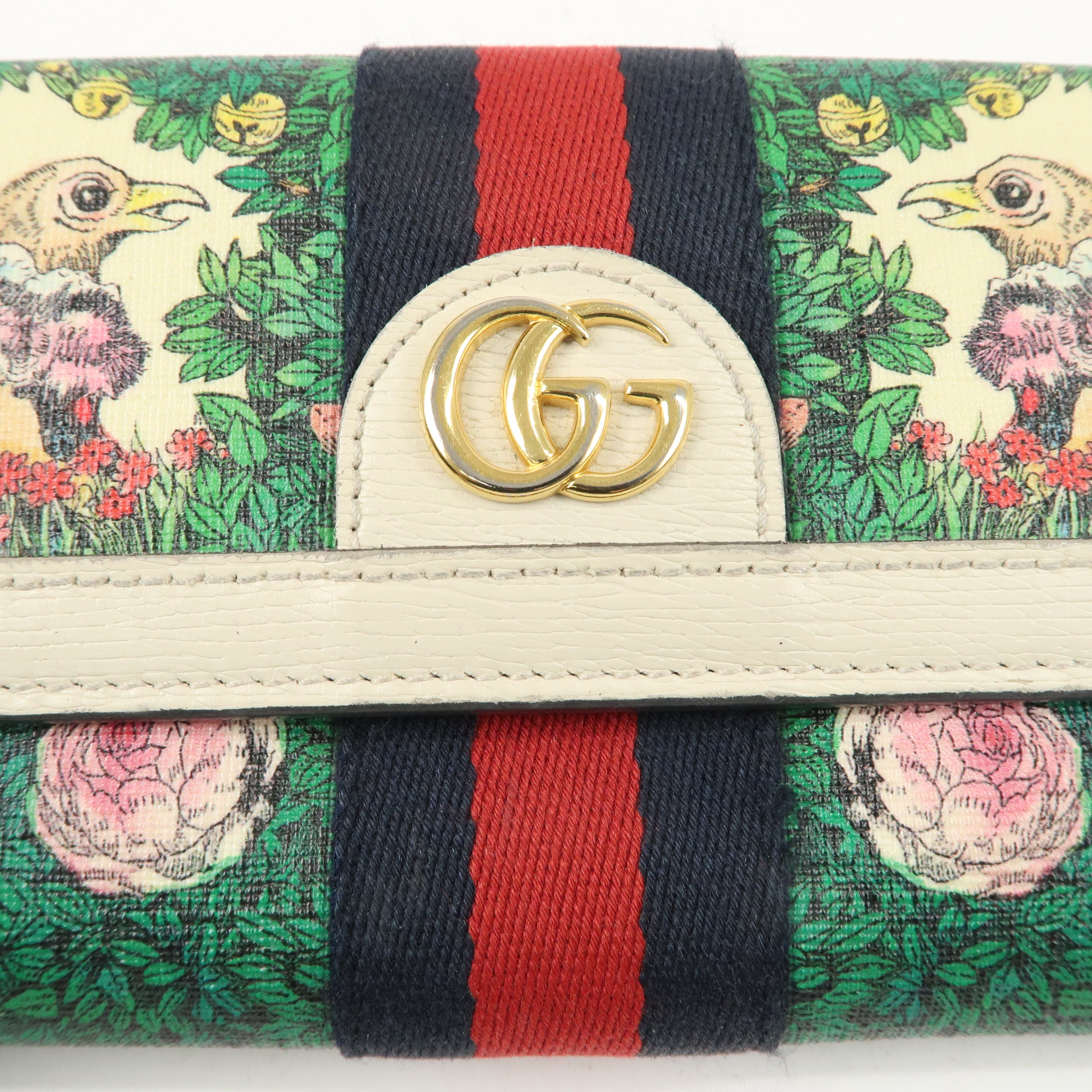 Continental diamond gucci Yuko ep vintage luxury Store Ophidia diamond gucci Wallet dct PVC Leather Higuchi Sherry