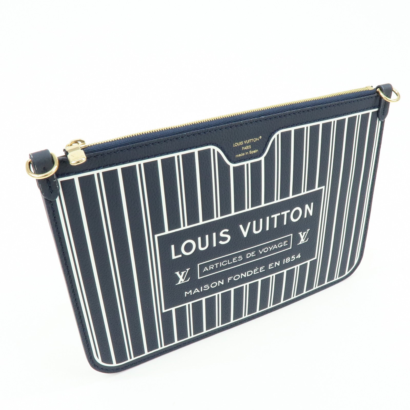 Louis Vuitton Monogram Grain Leather Pouch for Neverfull MM M14994