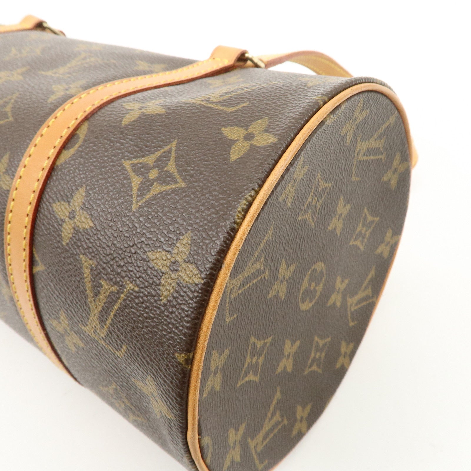 Louis Vuitton Monogram Papillon 30 Hand Bag Brown M51385