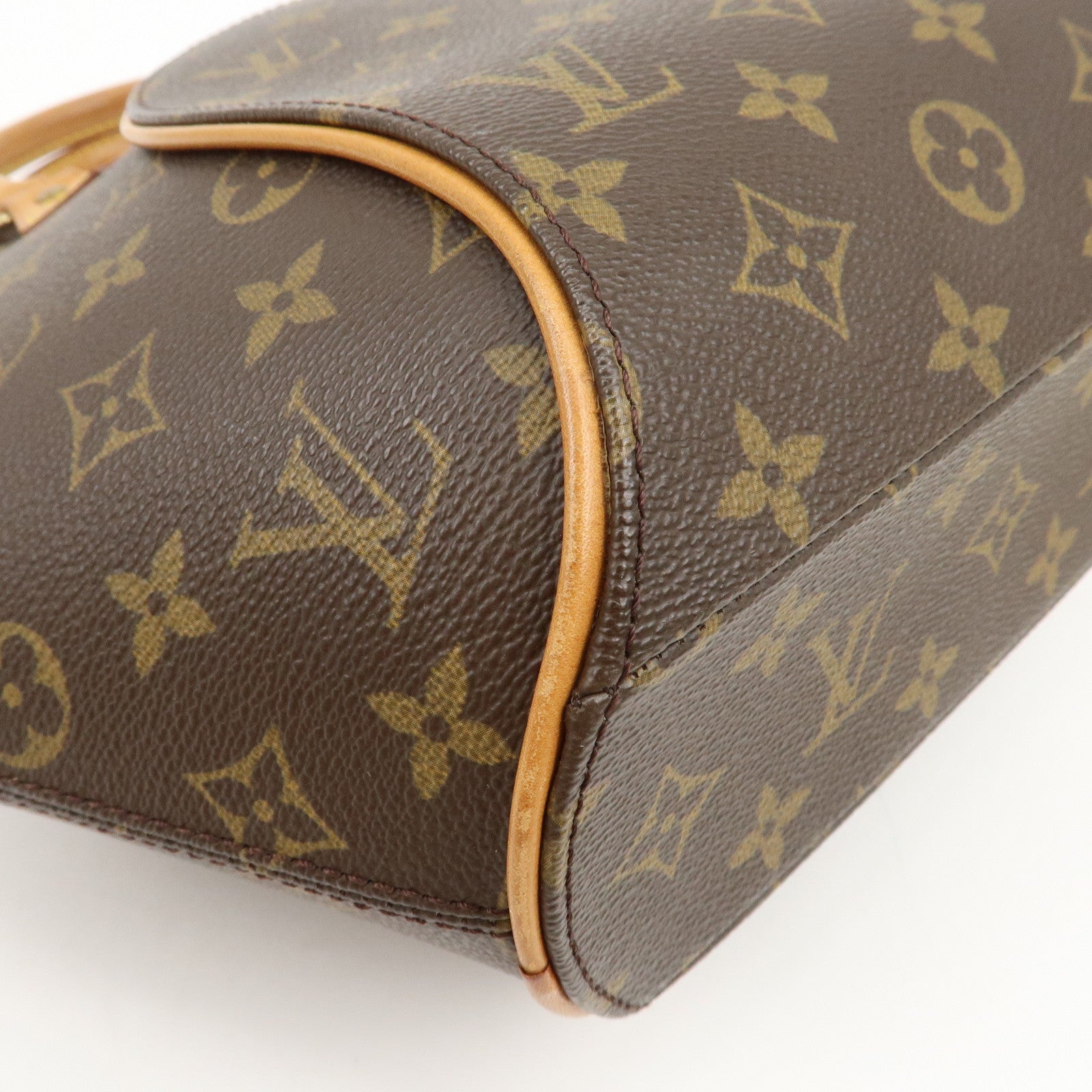 Louis Vuitton Monogram Ellipse MM Hand Bag Brown M51127 Used