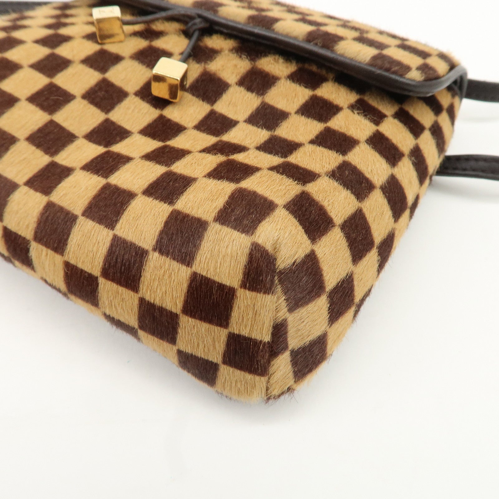 Louis Vuitton Damier Sauvage Gazelle Beige Shoulder Bag M92130