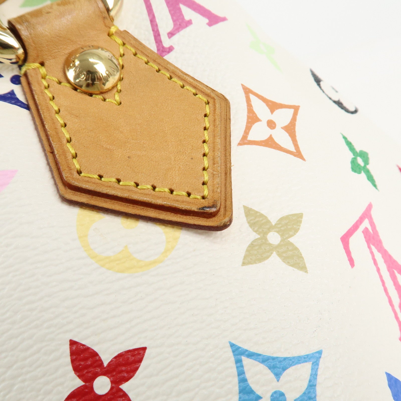 Louis Vuitton Monogram Multicolor Audra Hand Bag Blanc M40047 Used