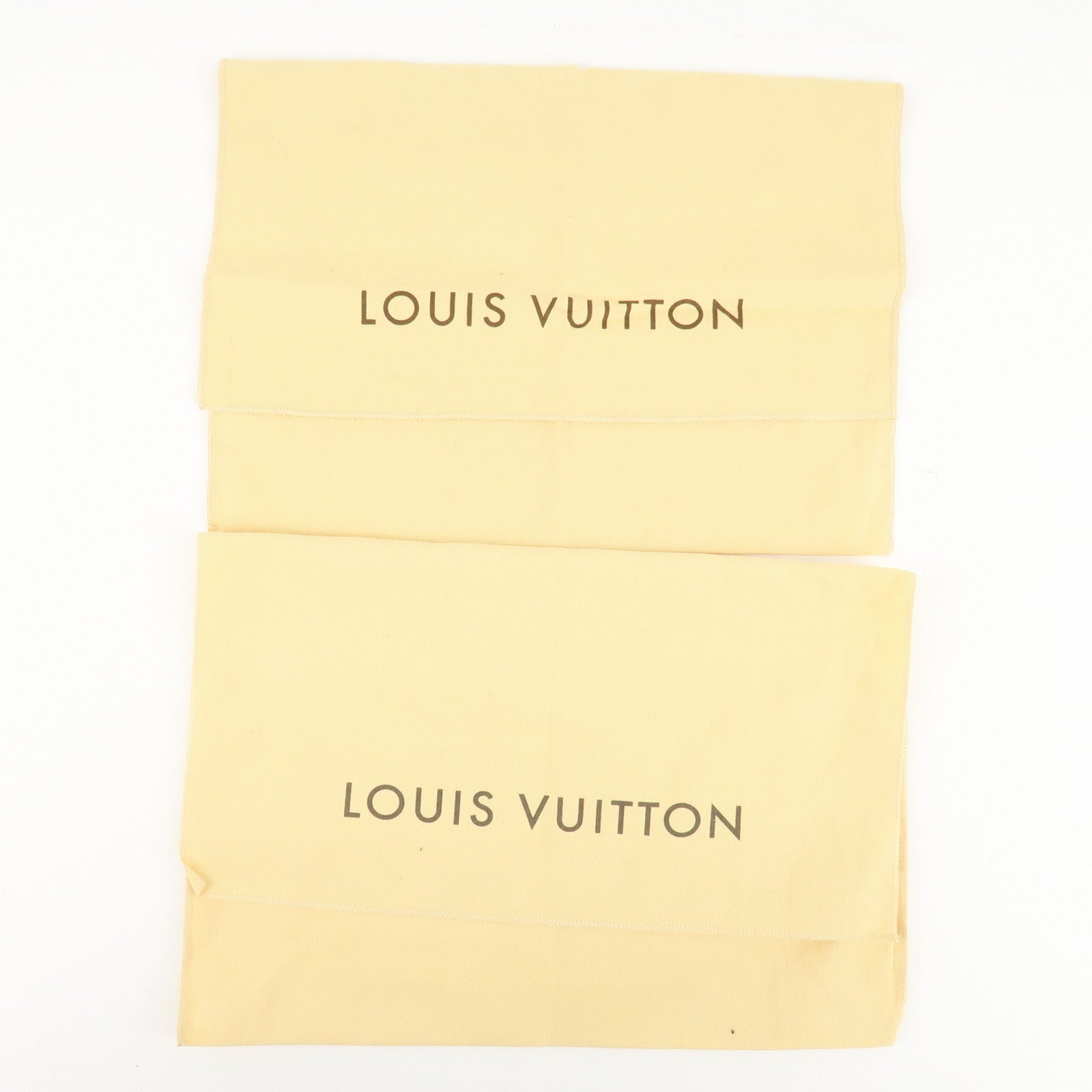 Louis Vuitton Set Of 10 Dust Bag Flap Style Beige