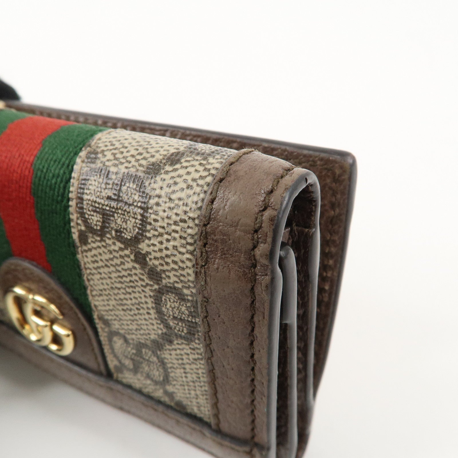 GUCCI Ophidia GG Supreme Leather Trifold Wallet 644334