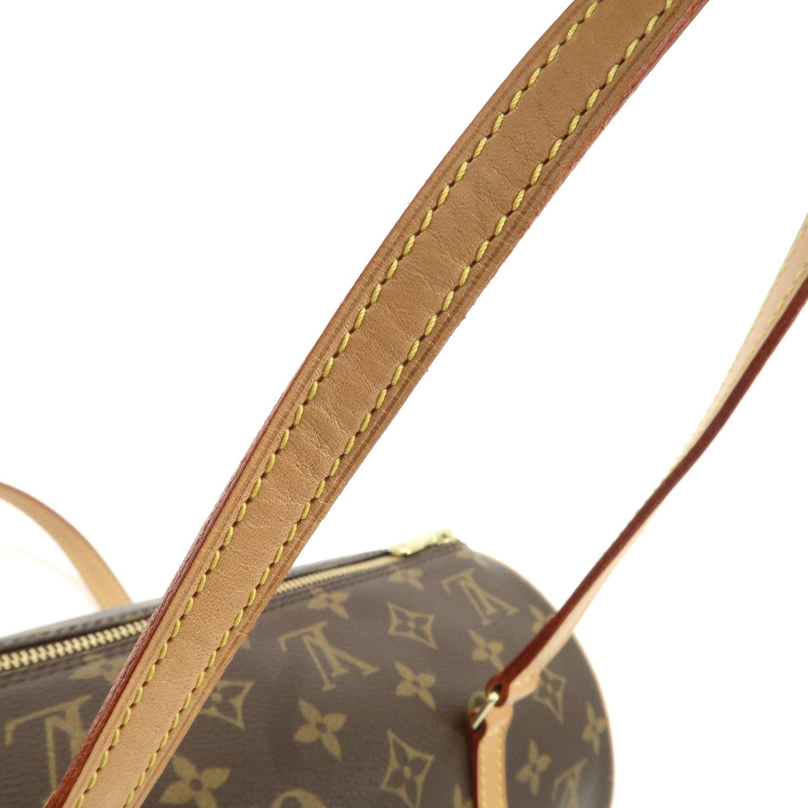 Louis Vuitton Monogram Papillon 30 Hand Bag Brown M51385 Used