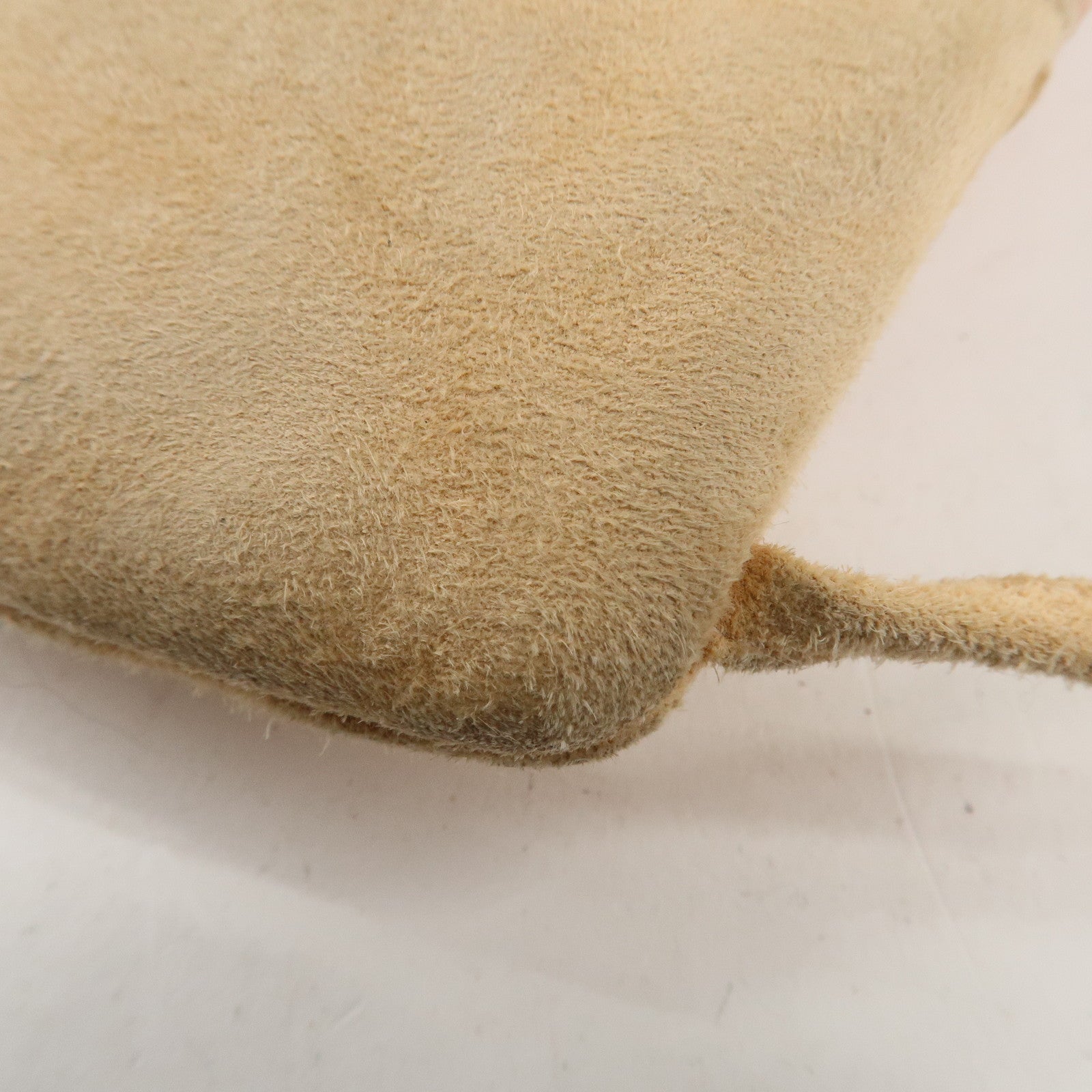 CHANEL Matelasse Satin Suede Back Pack Ruck Sack Pink Beige Used