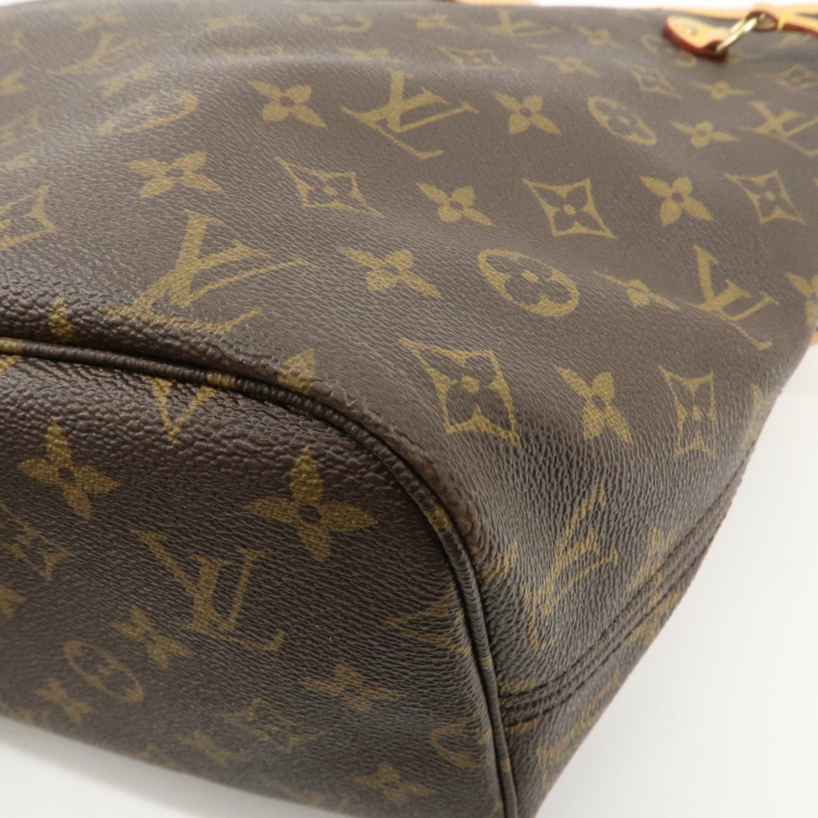 Louis Vuitton Monogram Neverfull MM Tote Bag Brown M40156 Used