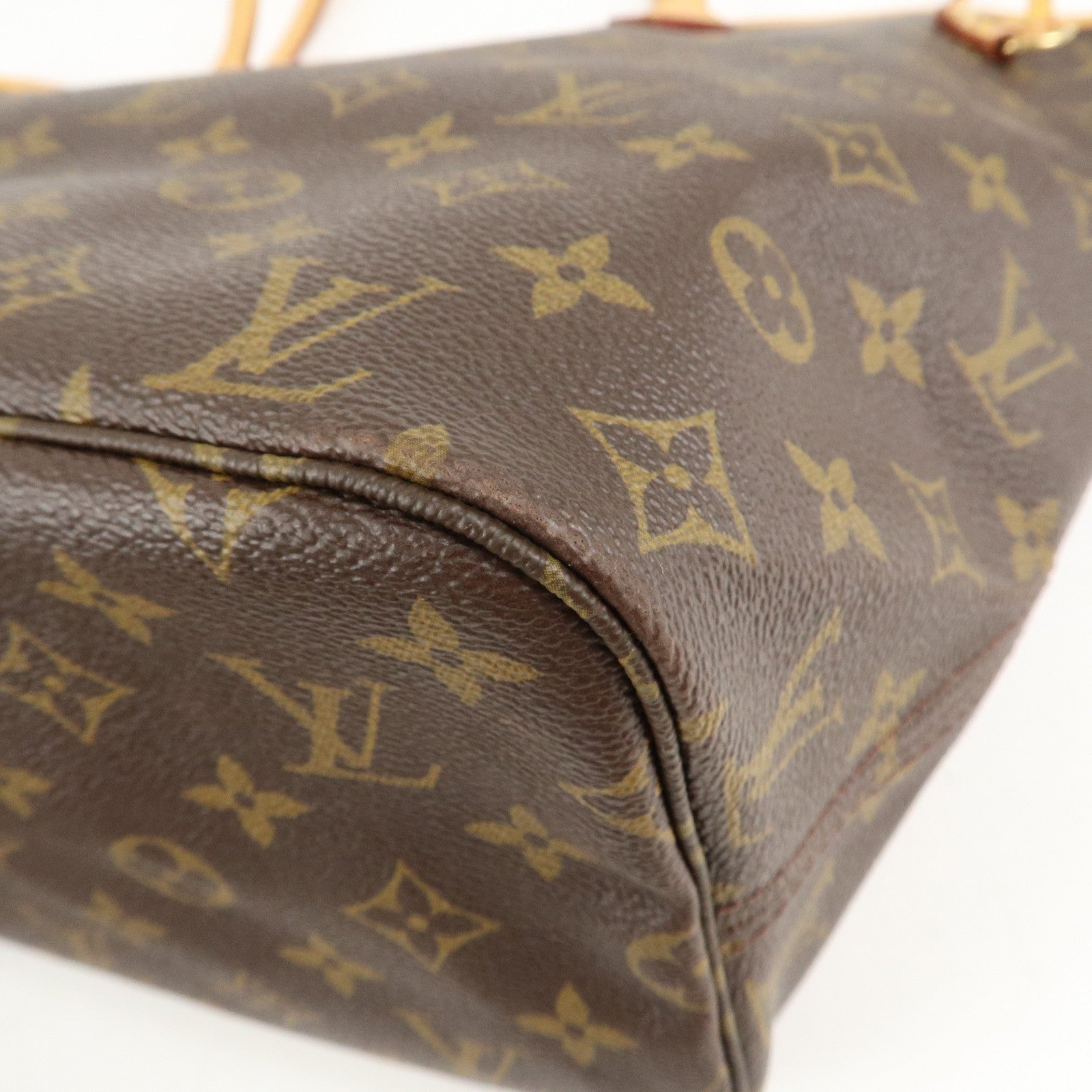 Louis Vuitton Monogram Neverfull MM Tote Bag Brown M40156 Used